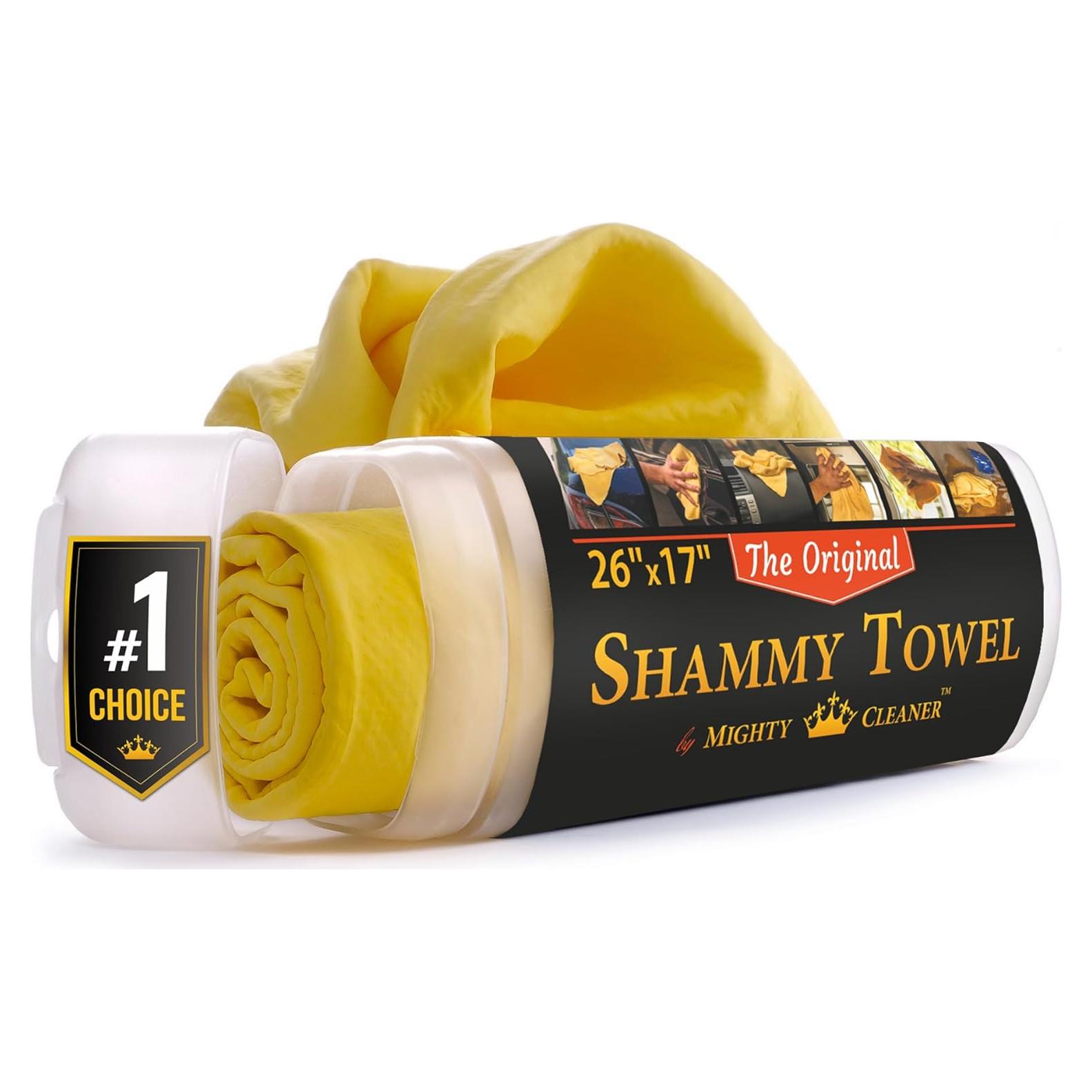 Paño Shammy Premium Mighty Cleaner 66x43cm Absorbente Sin Rayones