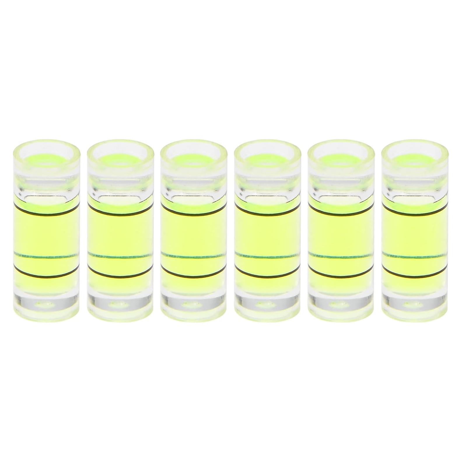 Niveles de Burbuja Cilíndricos HARFINGTON 6pcs 5x13mm PMMA