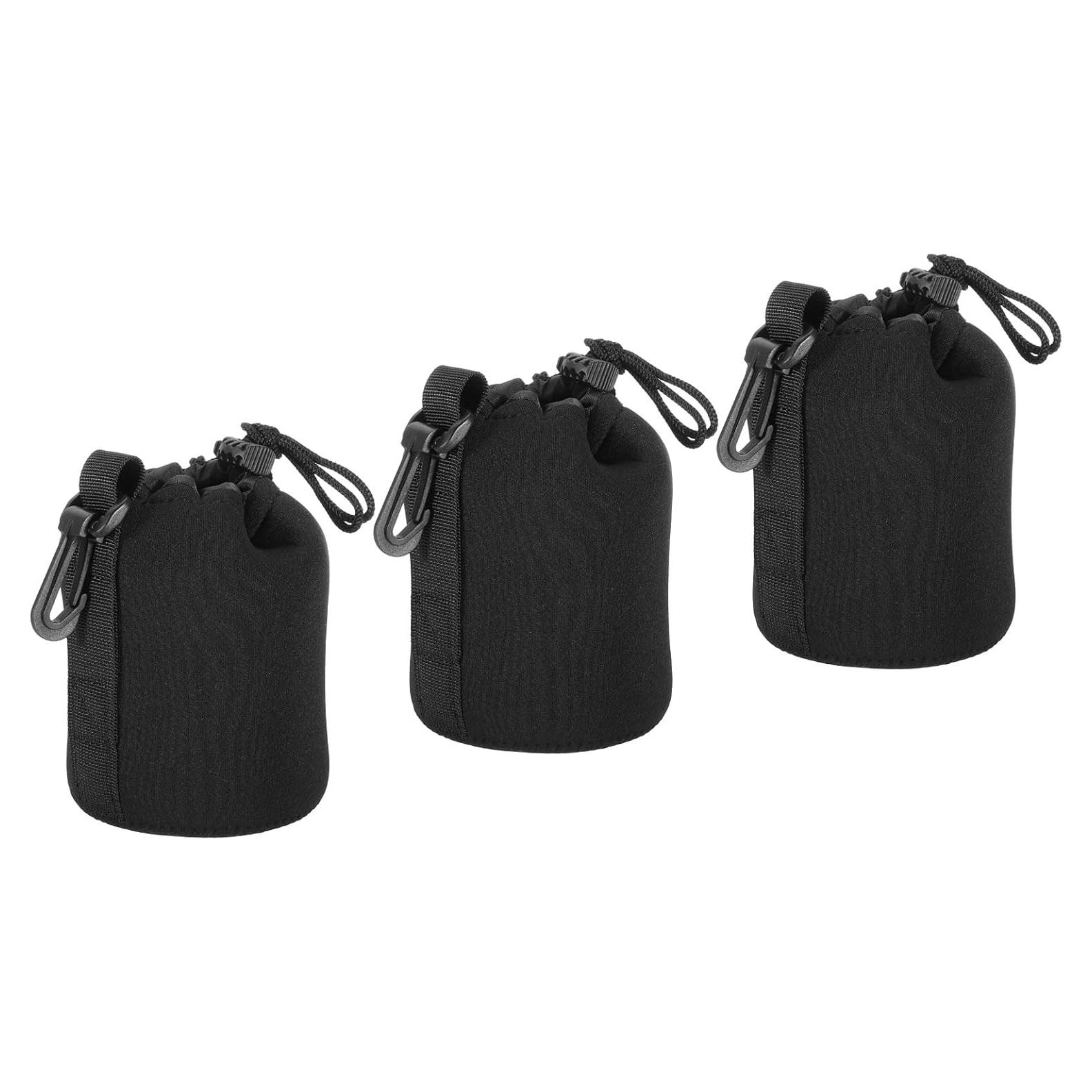 Bolsa para Lentes de Cámara PATIKIL Neopreno 3 Pcs 8.4x14 cm