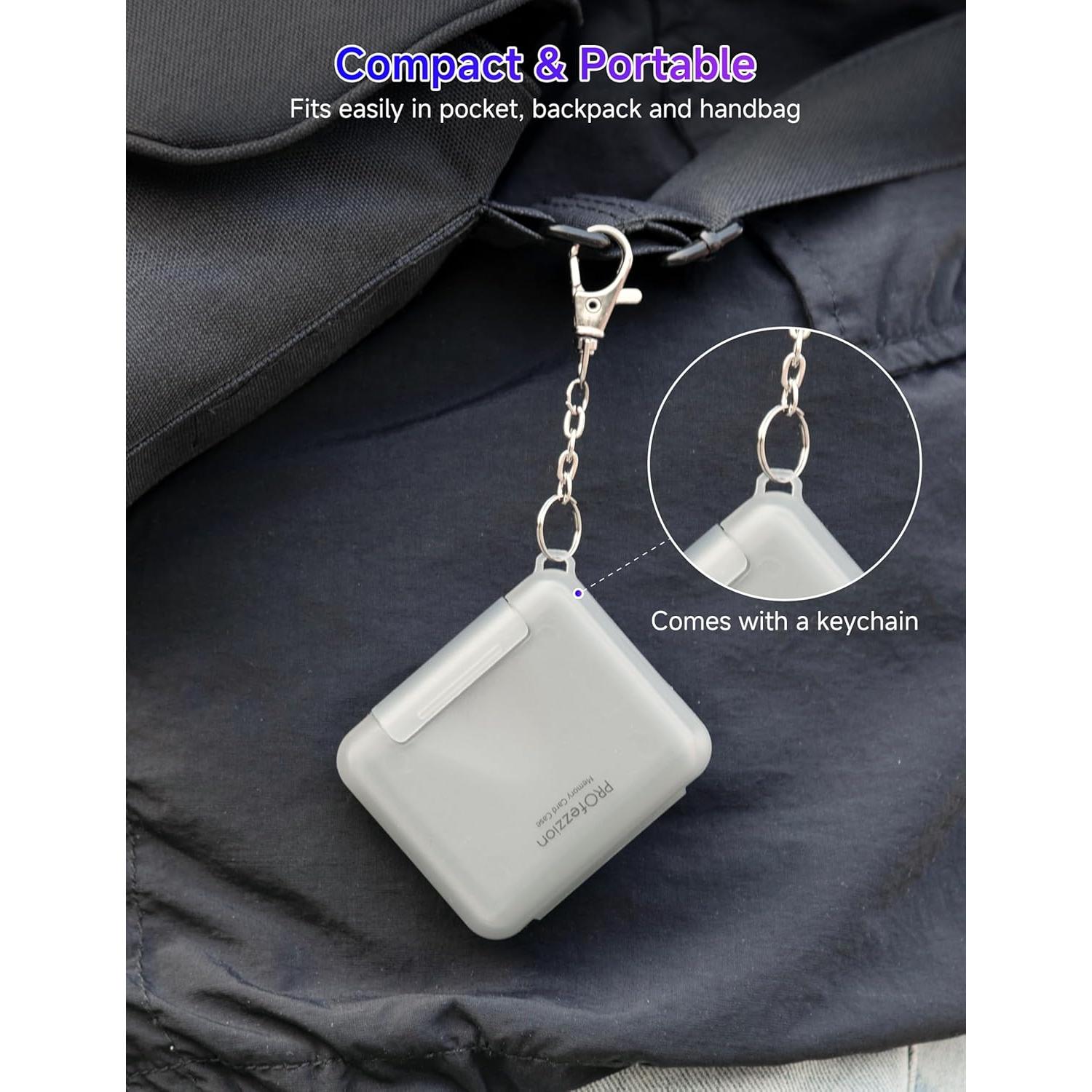 Funda para Tarjetas SD PROfezzion Resistente al Agua 12 Ranuras