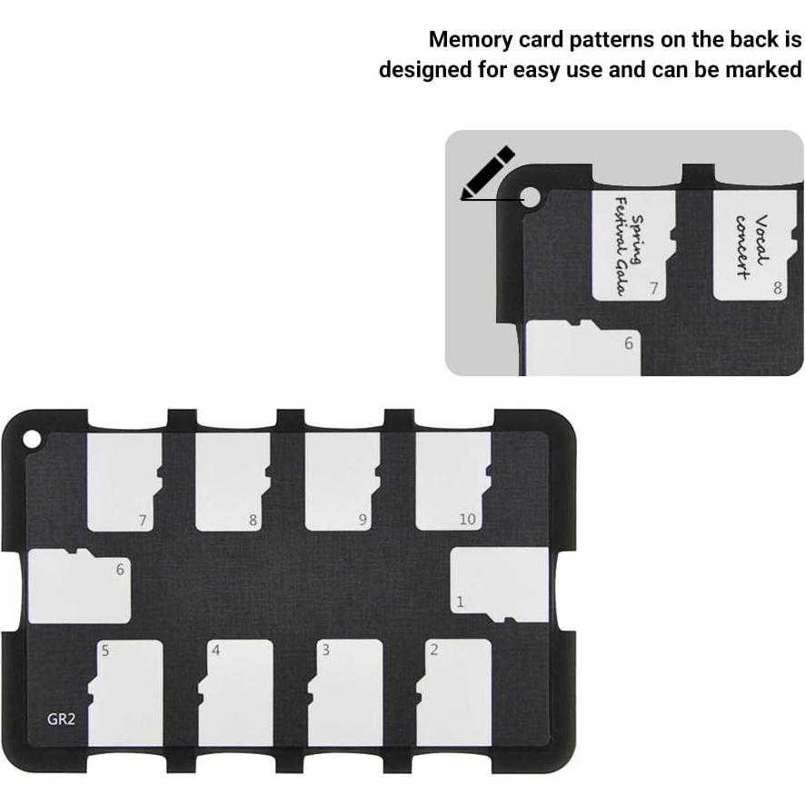 Organizador de Tarjetas Micro SD JJC 10 Ranuras Ultra Delgado