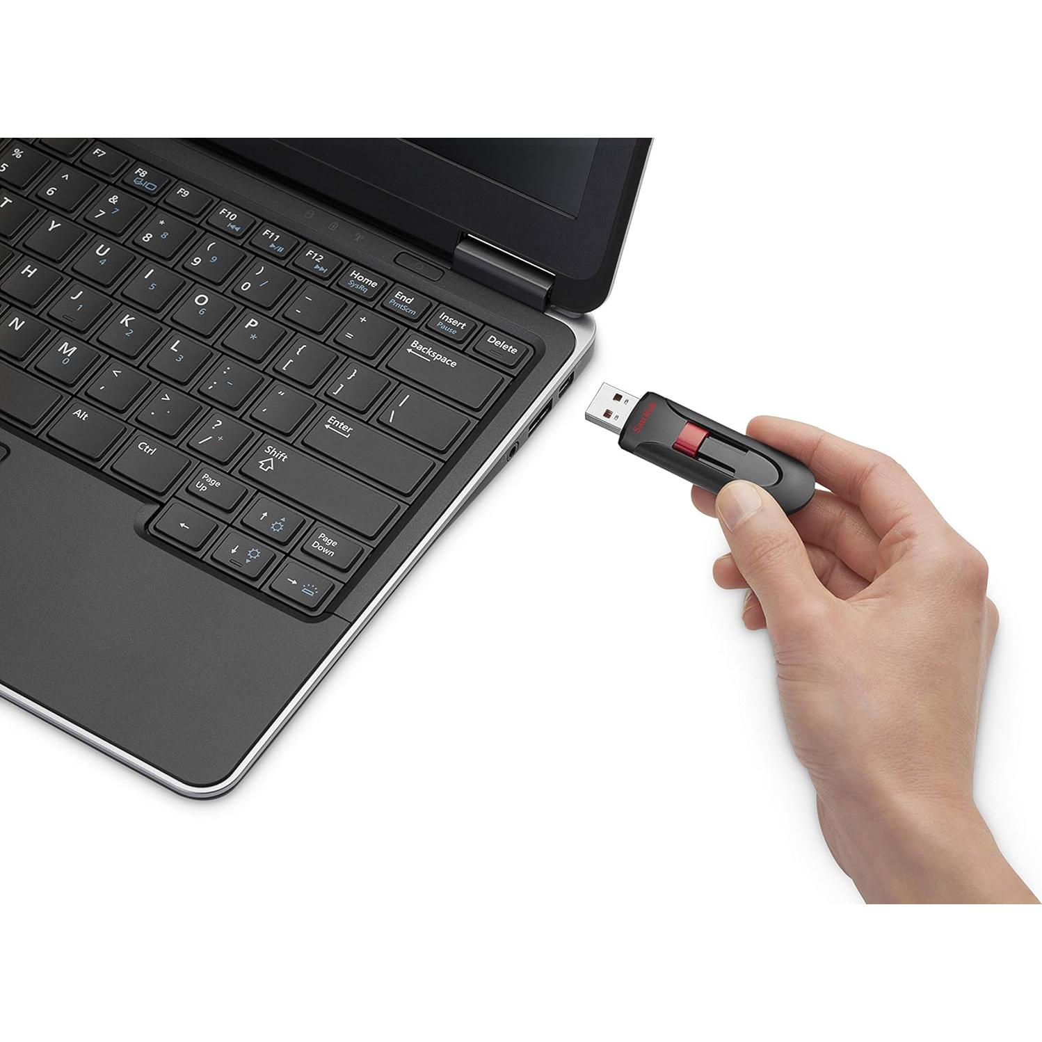 SanDisk 128GB Cruzer Glide USB 2.0 Flash Drive Negro