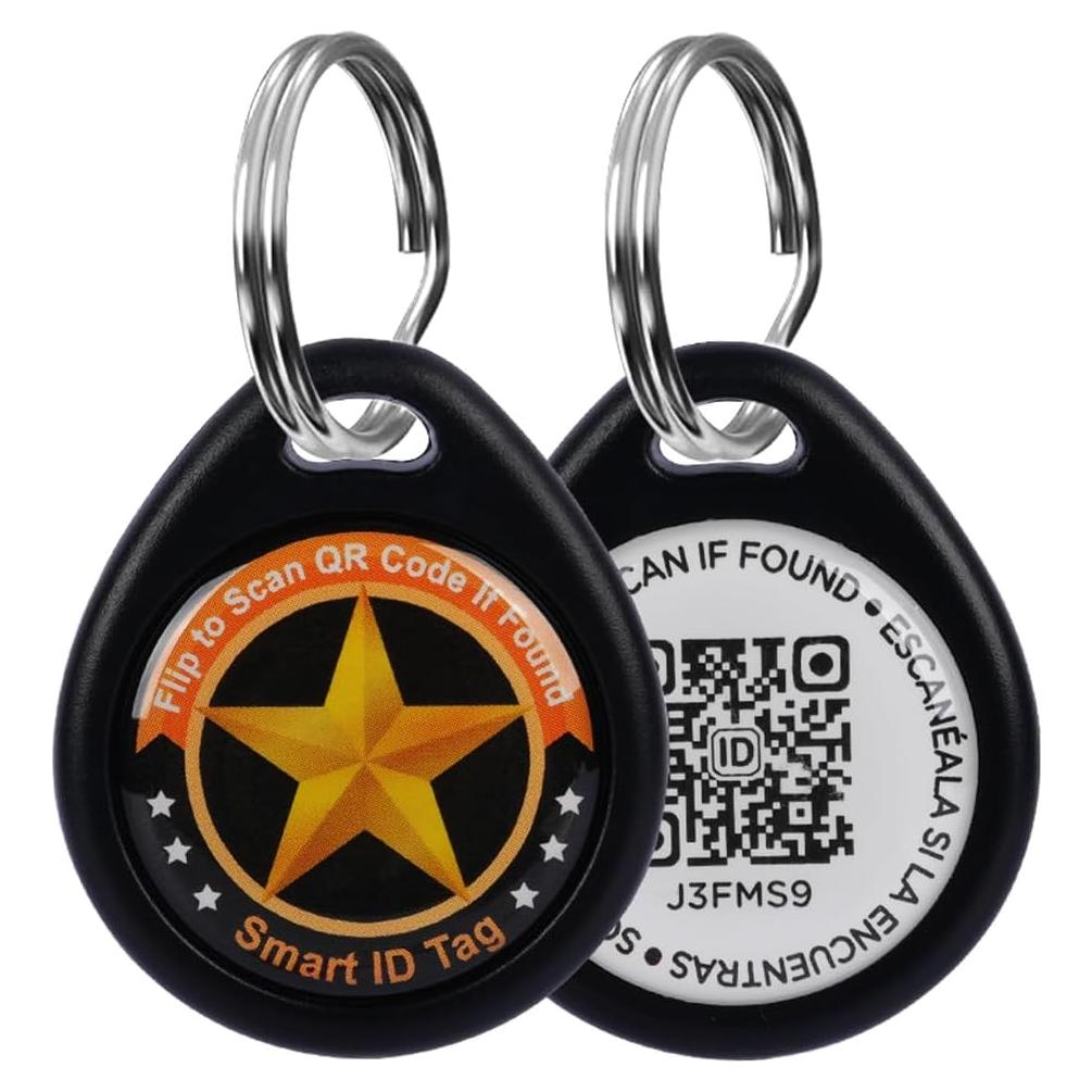 Etiqueta de Identificación QR para Mascotas Icitekwan - S Negra
