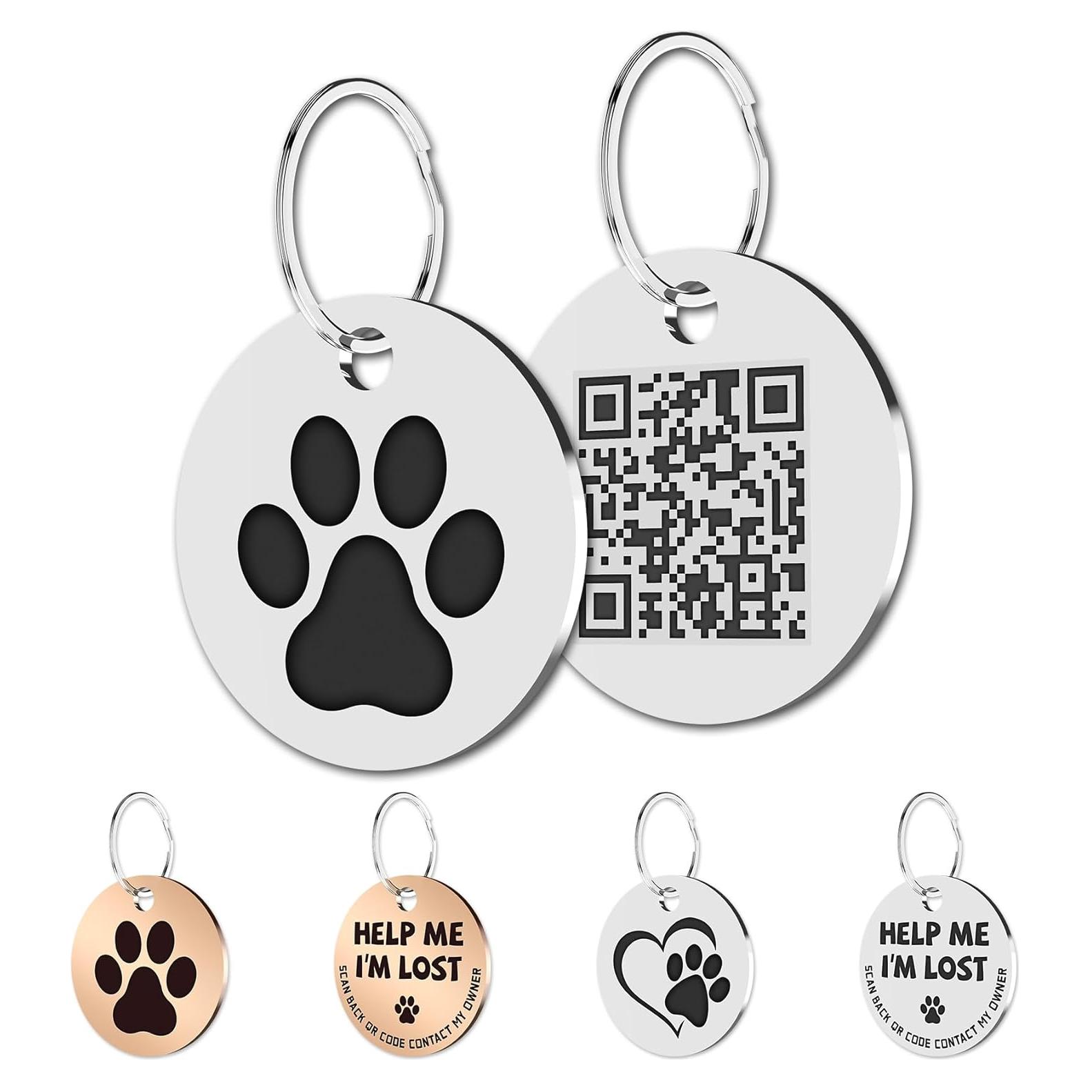 Etiqueta QR para Gatos MYLUCKYTAG - Acero Inoxidable, 2.49 cm
