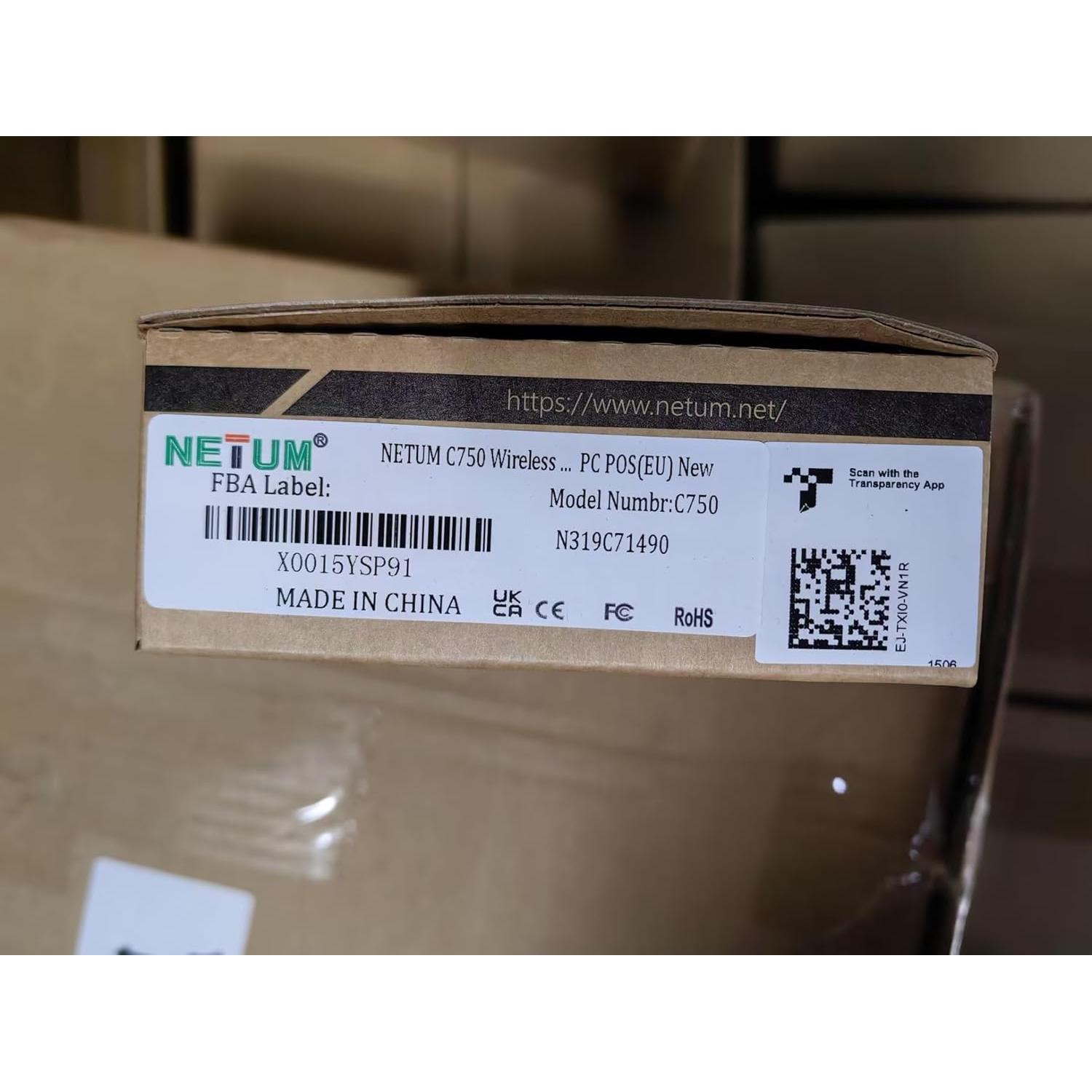 Escáner de Código QR NETUM C750 Inalámbrico 1D 2D Bluetooth