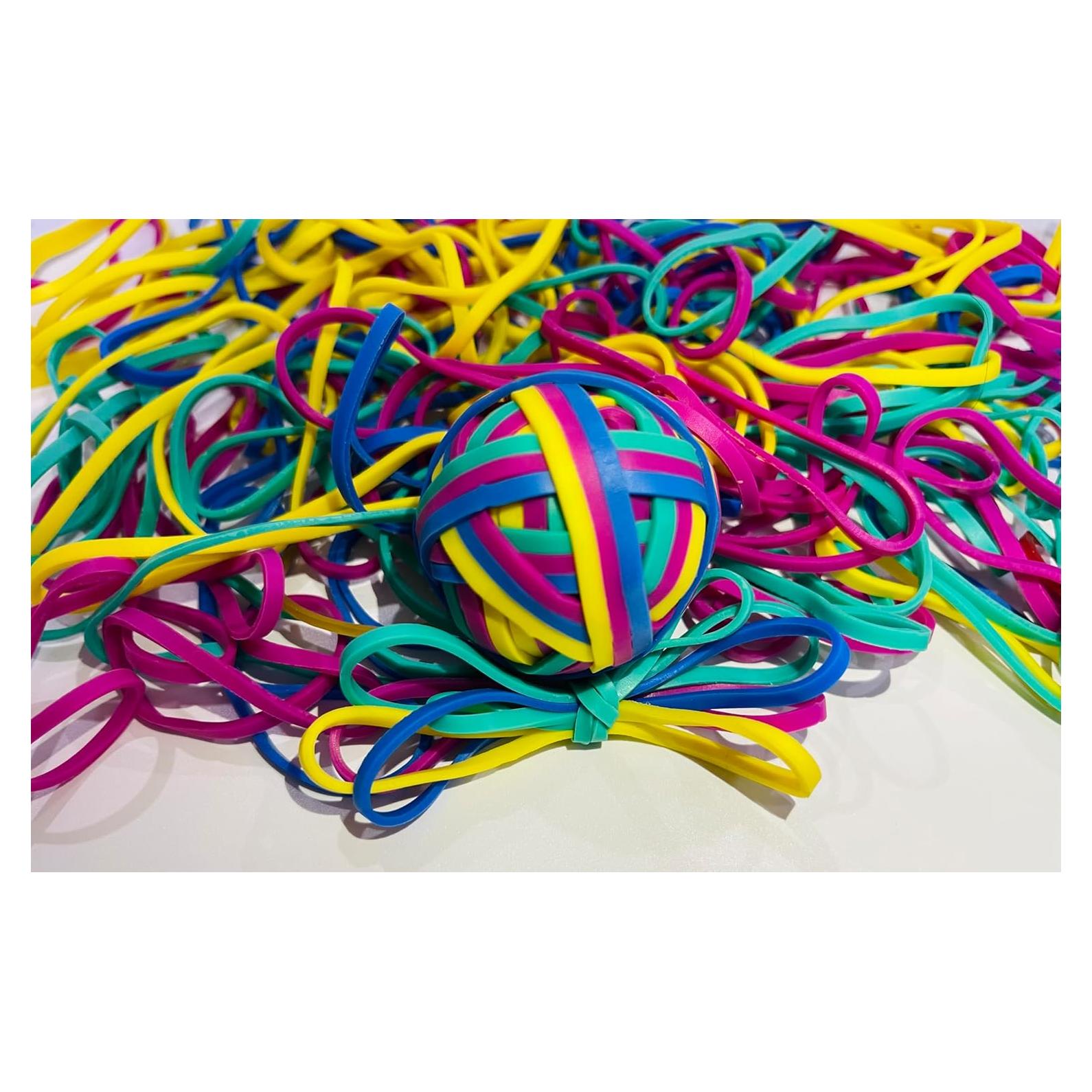 Bandas de Goma Coloridas #64 113.4g - Estirables Sin Látex