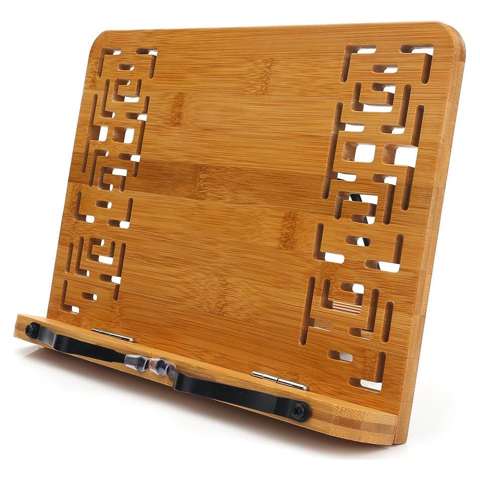 Soporte de Libro Plegable de Bambú Wishacc 28x20.5cm