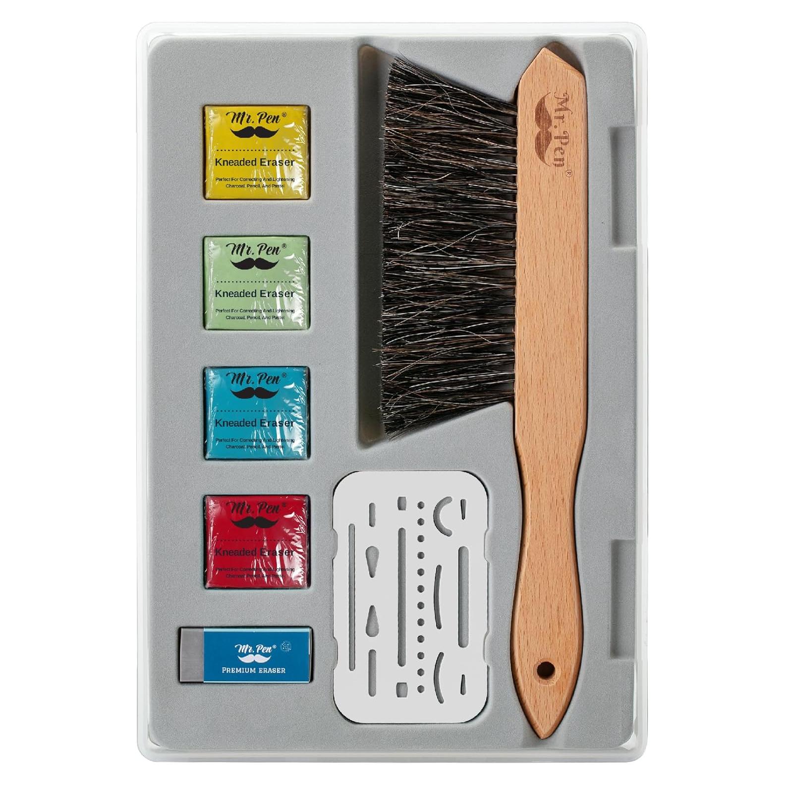 Juego de Gomas de Borrar Mr. Pen - 7 Piezas para Artistas