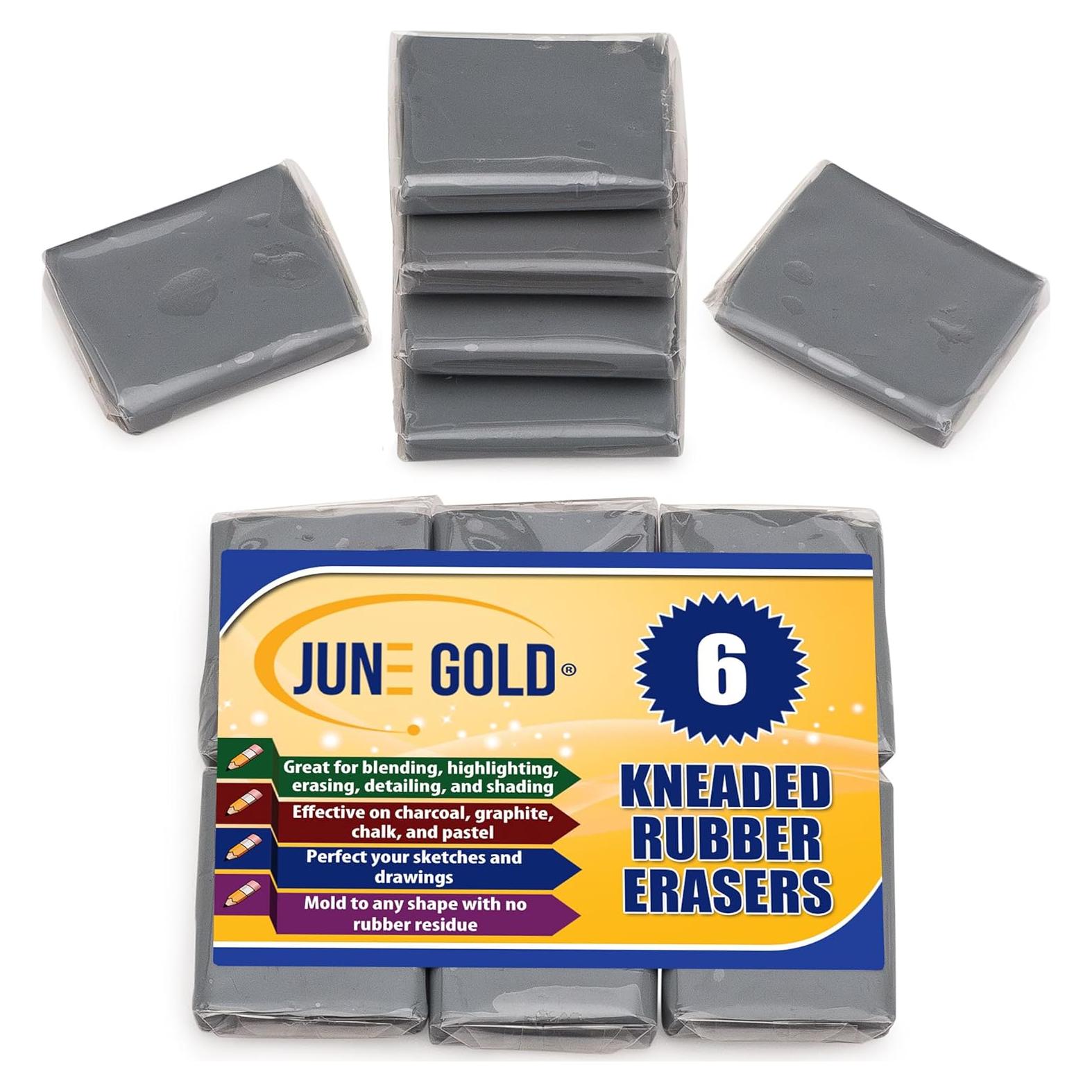 Borradores Amasados Grises June Gold - Paquete de 6 Unidades
