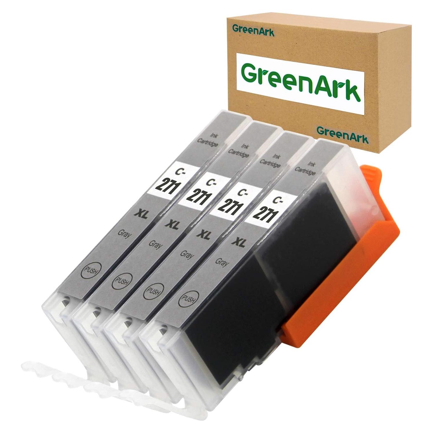 Cartuchos de Tinta Gris GREENARK CLI-271XL para Canon - 4 Pack