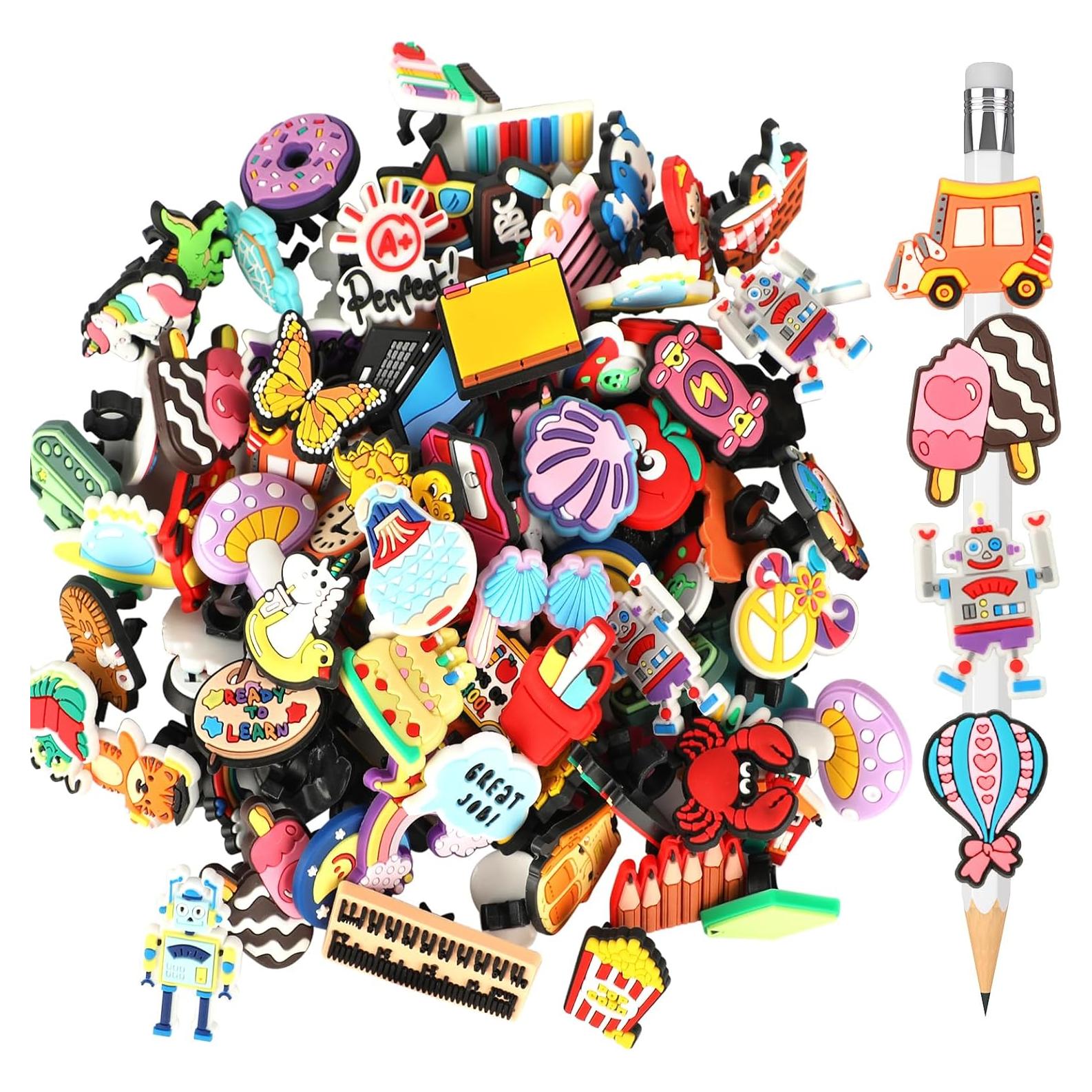 120 Decoraciones para Punta de Lápiz HIKIMA Multicolor