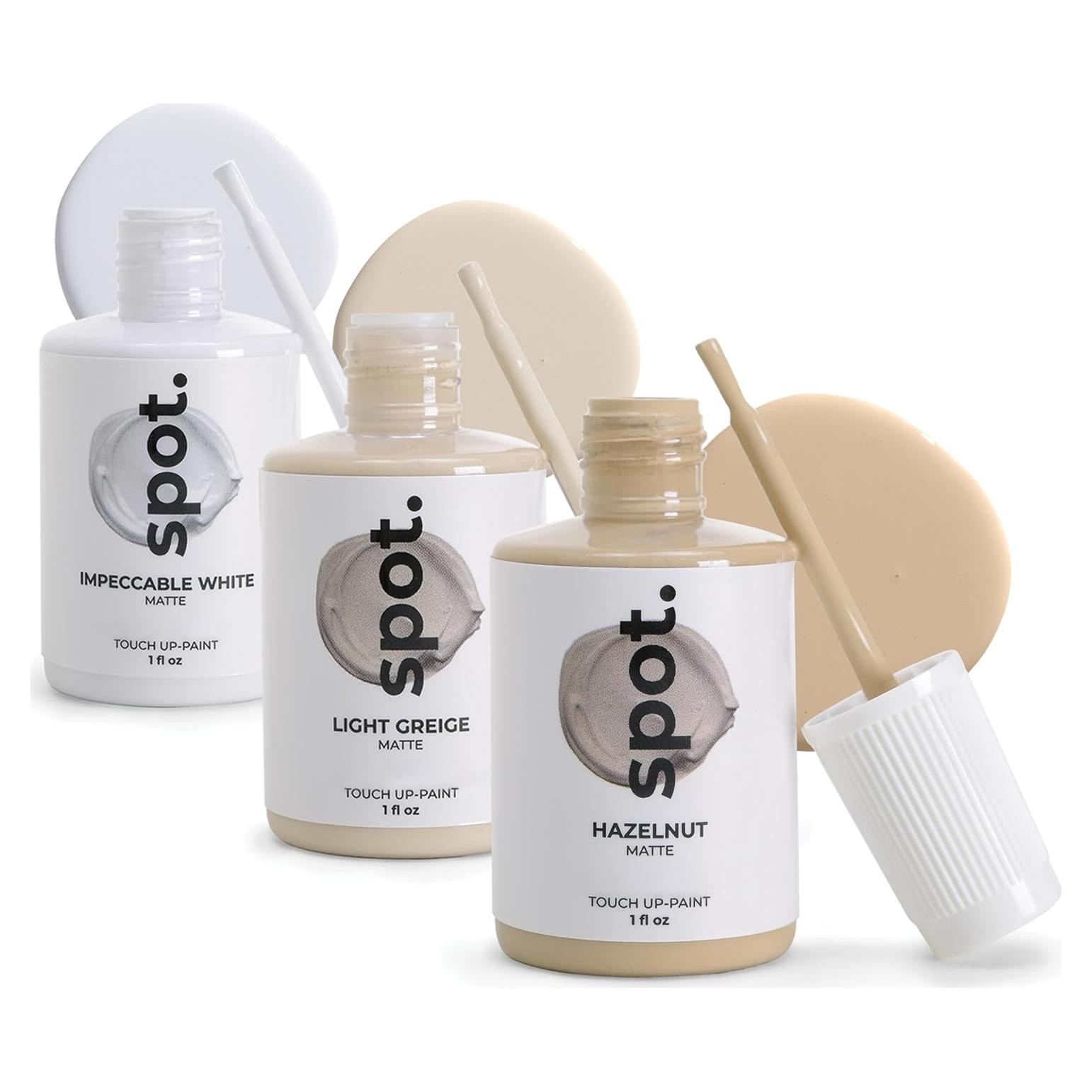 Pintura de Retoque Spot. Beige Mate, Secado Rápido, 3 Piezas