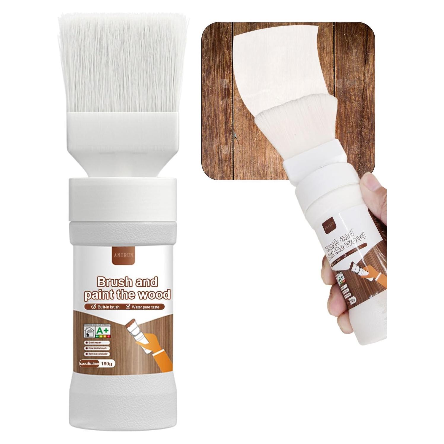 Pintura para Madera Anirun 180 ml Blanca con Pincel