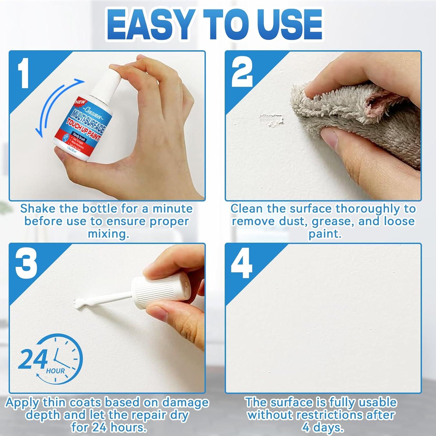 Pintura Blanca para Reparaciones Clennaner 1.5 Oz Semi-Brillante