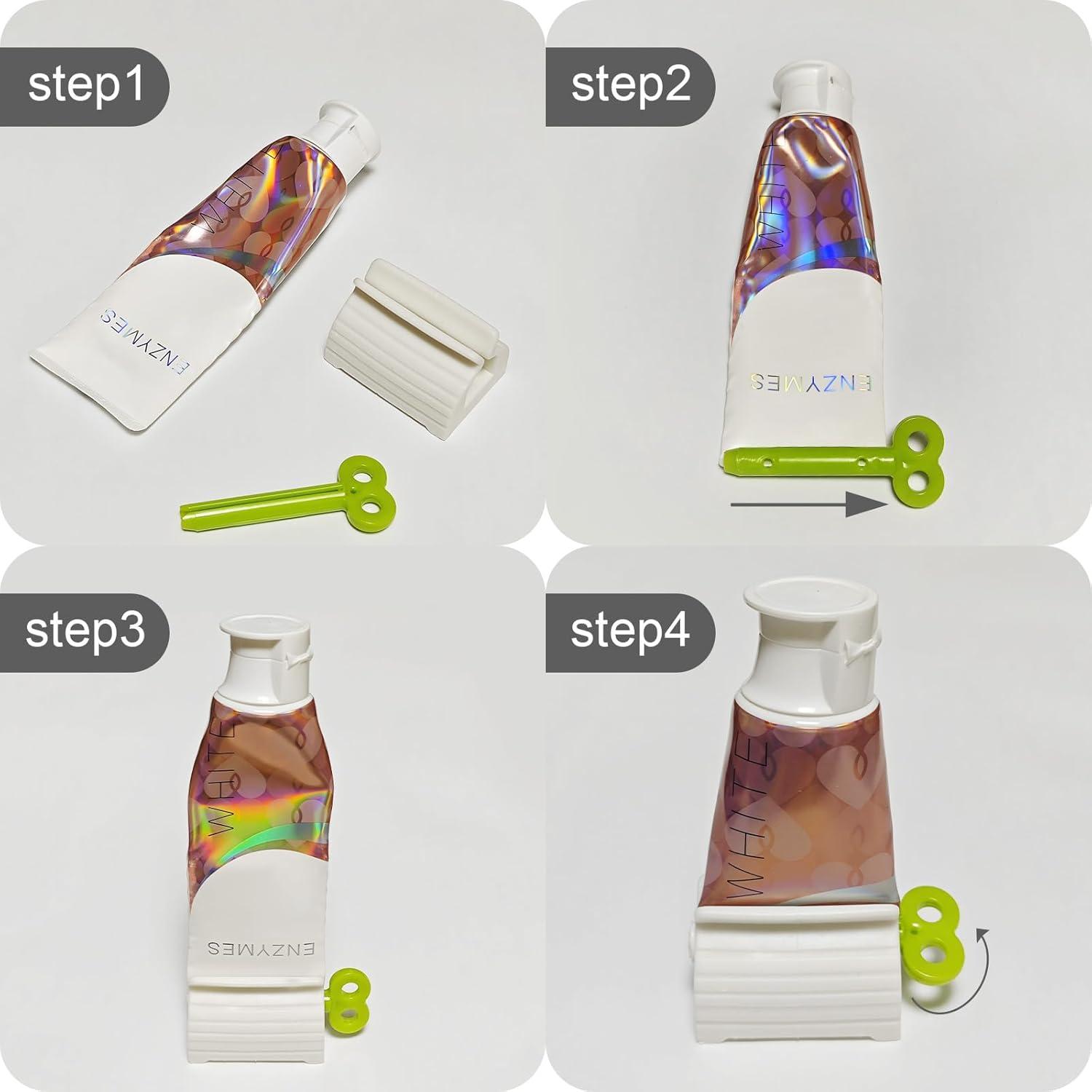 6 Exprimidores de Pasta de Dientes TFJAYTOO - Soporte Clip