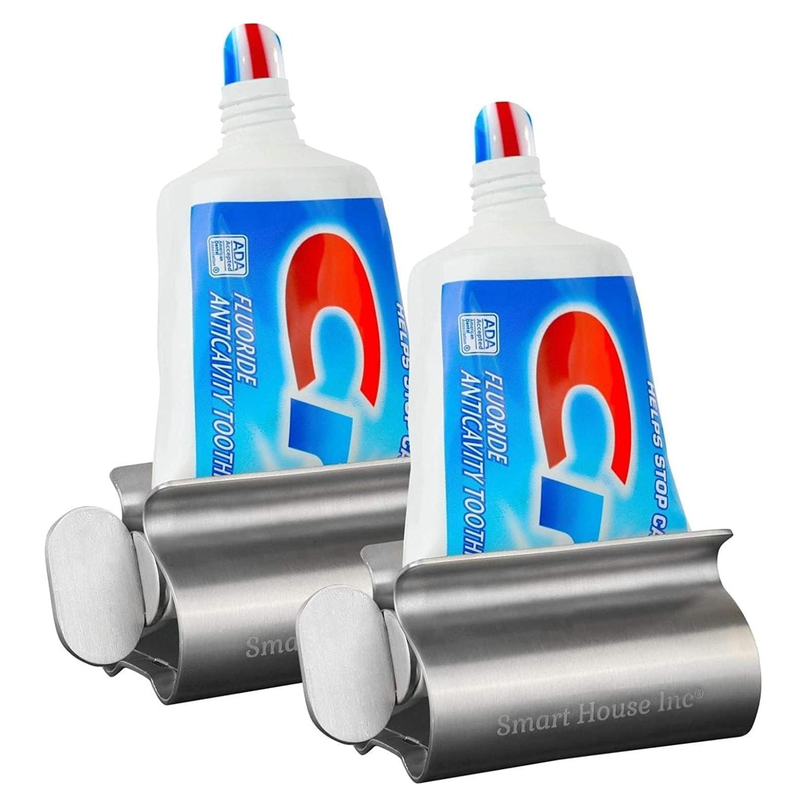 Rodillo Exprimidor de Pasta de Dientes Smart House Acero Inoxidable