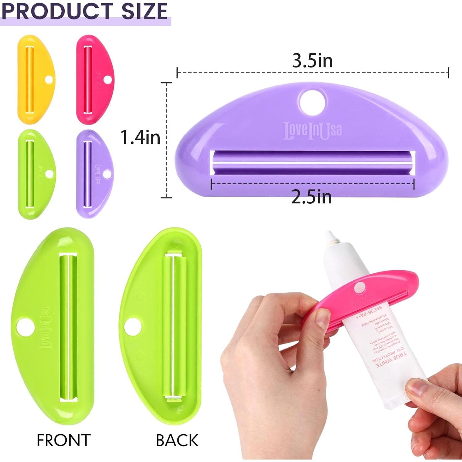 Exprimidor de Tubos EXPRÉSATE 4PCS para Pasta de Dientes