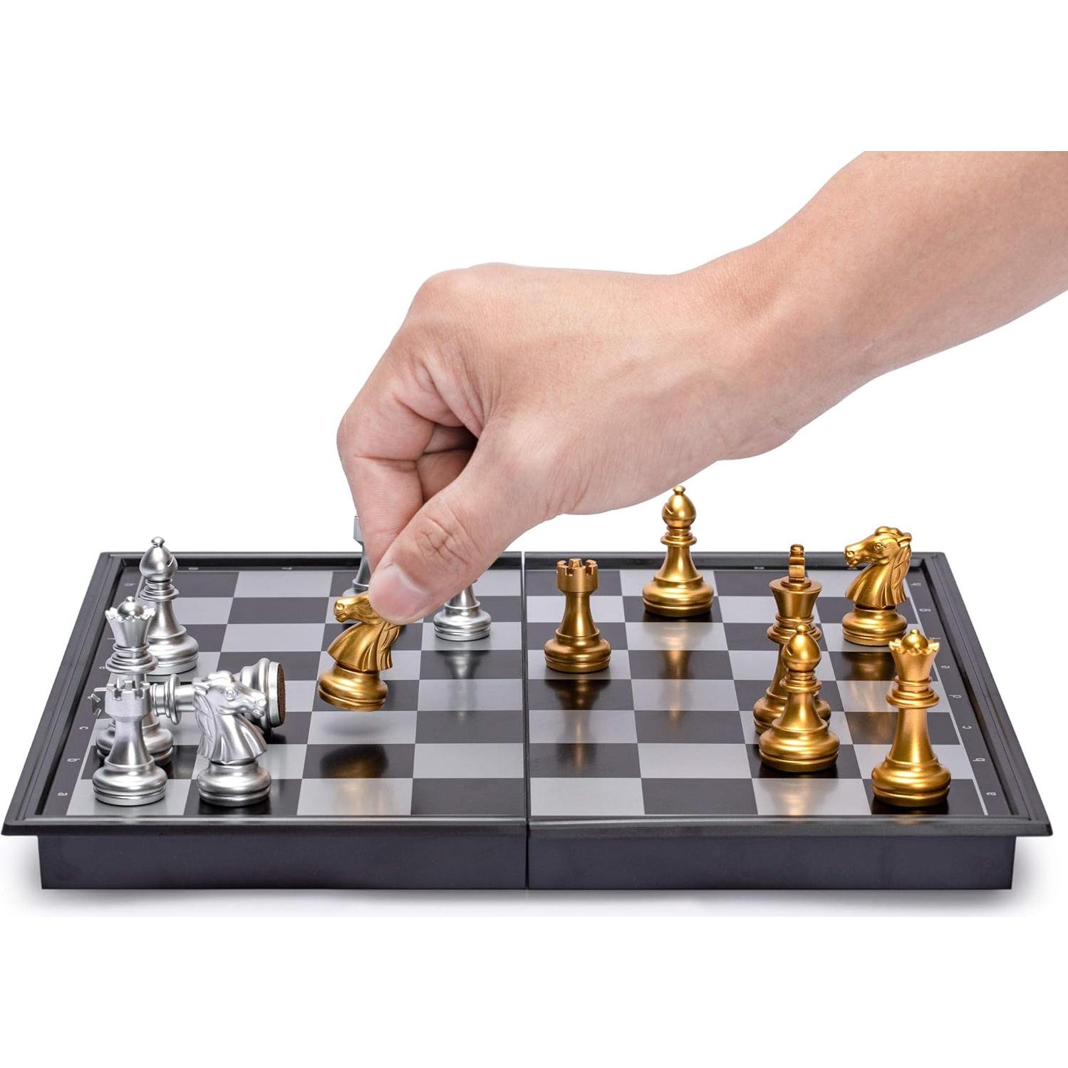 Juego de Ajedrez Magnético de Viaje Yellow Mountain 25 cm