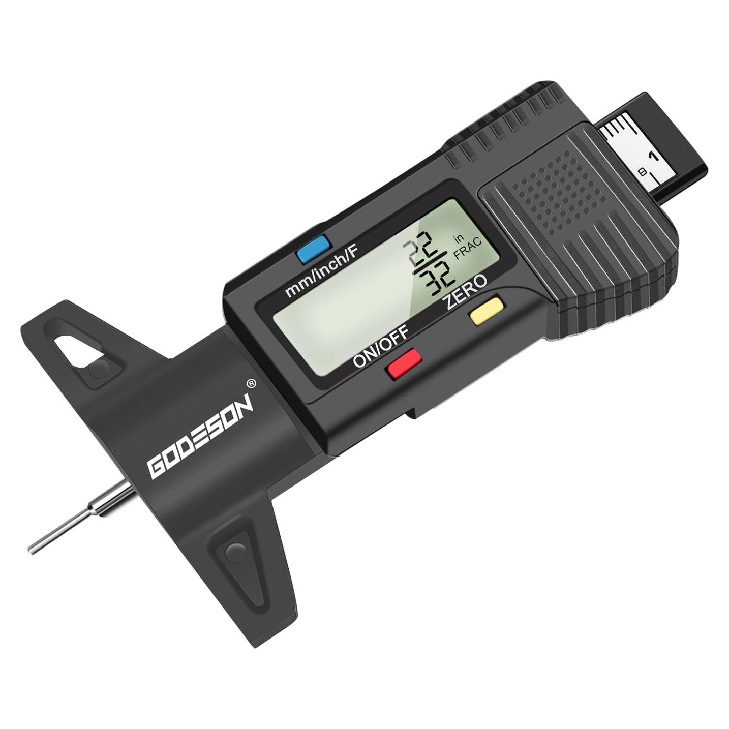 Medidor de Profundidad de Neumático Digital Godeson - 0-25mm
