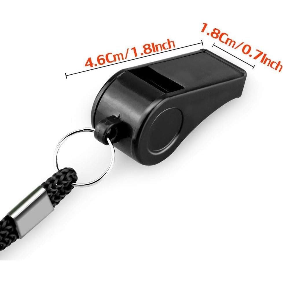 Silbato de Plástico Hipat - 2 Paquetes con Cordón, Sonido 120dB