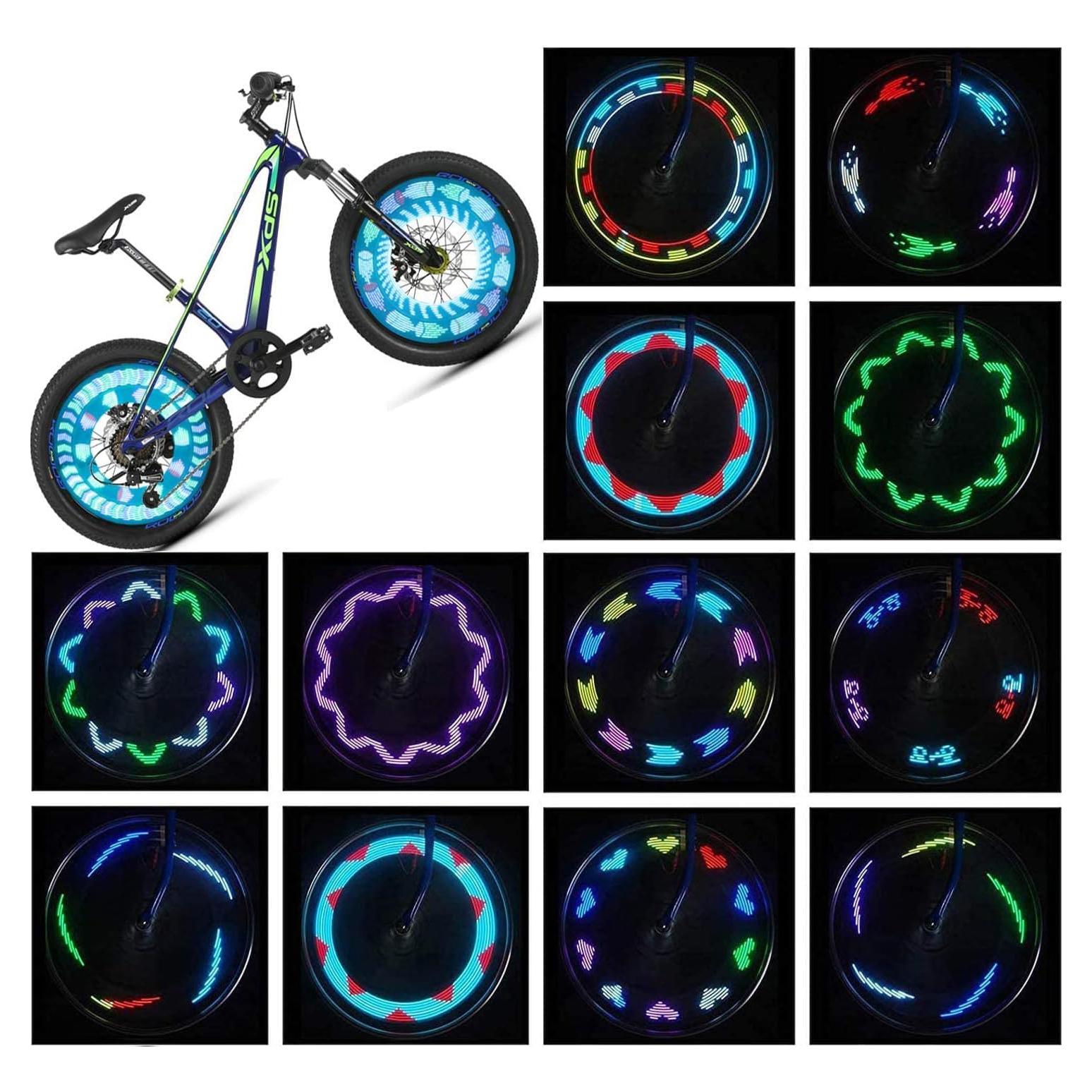 Luces LED para Ruedas de Bicicleta Dorras - Paquete de 2, Impermeables