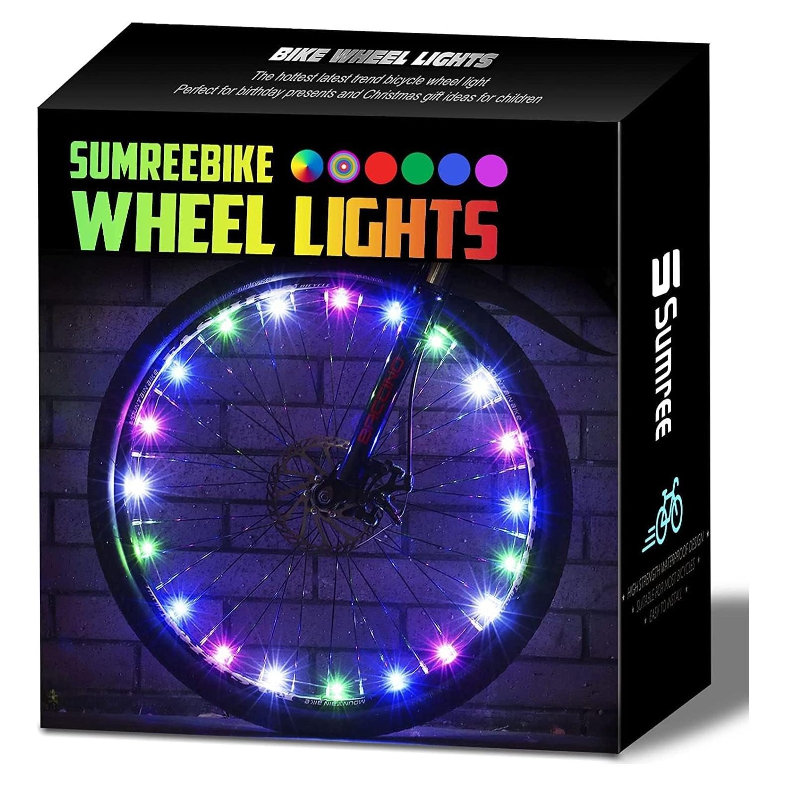 Luces LED para Ruedas de Bicicleta Sumree Arcoíris 22 LEDs