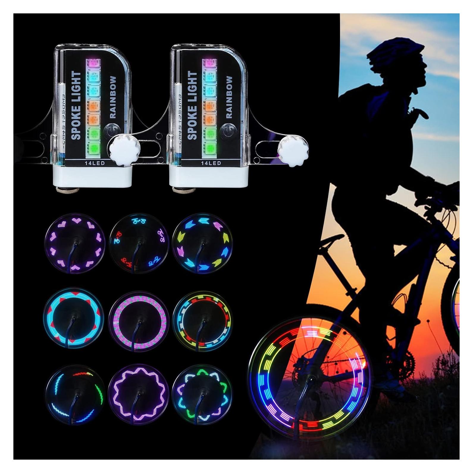 Luces de Rueda de Bicicleta LED Tandarui 14 LEDs Impermeables
