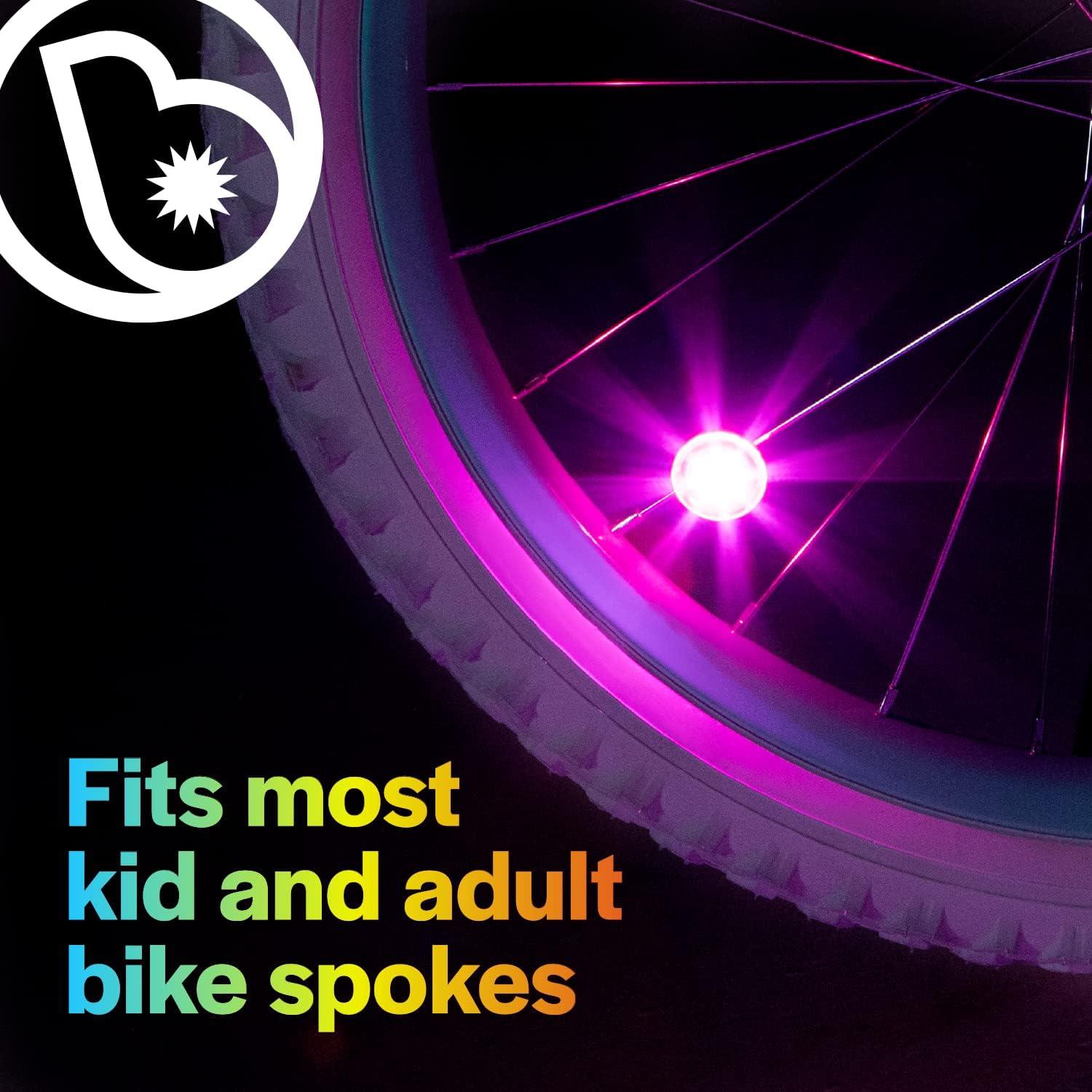 Luces LED para Radios de Bicicleta Brightz Orbit Rosa