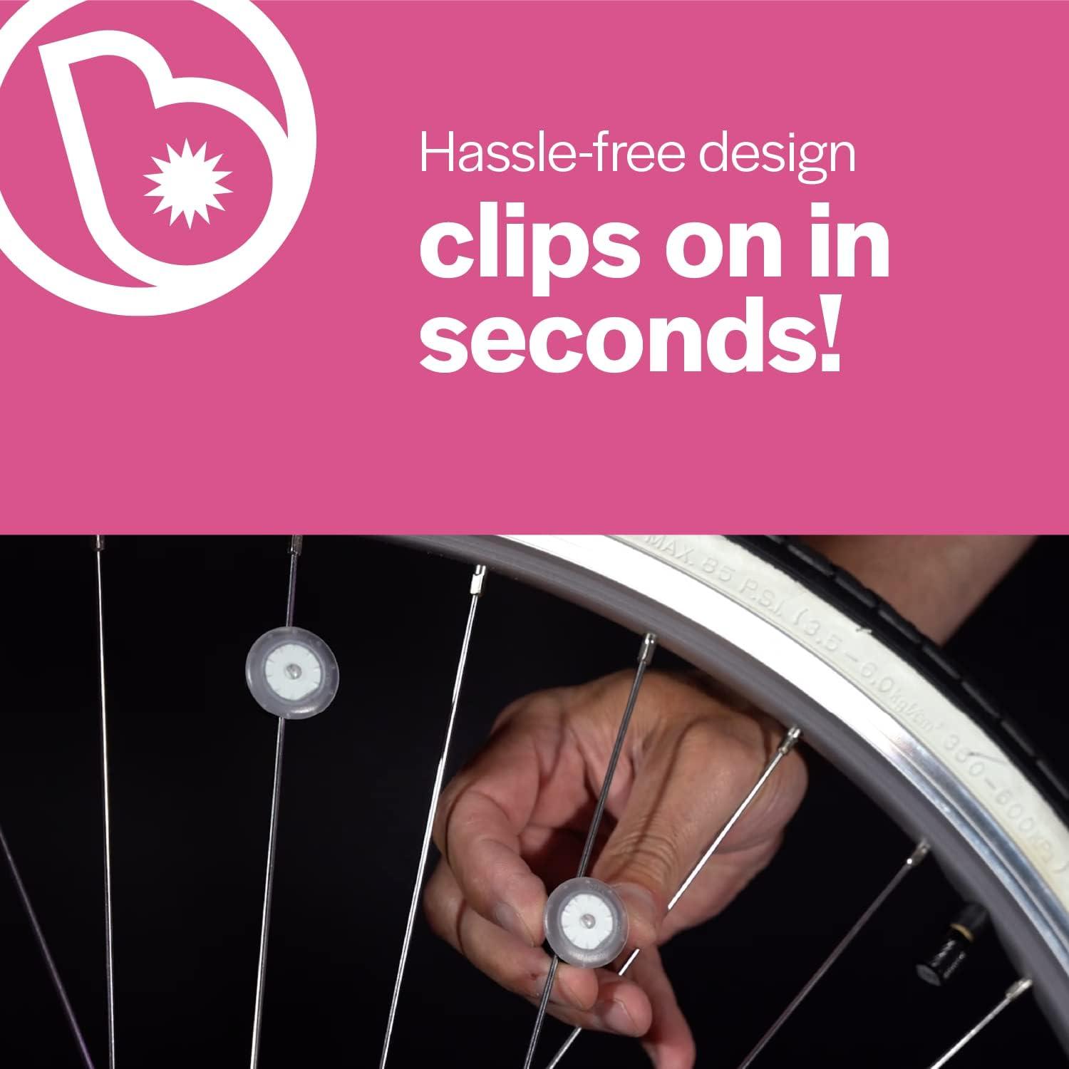 Luces LED para Radios de Bicicleta Brightz Orbit Rosa