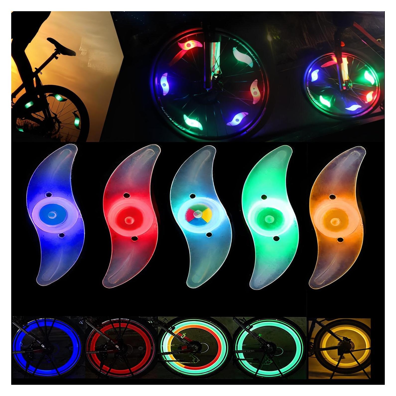 5 Luces LED para Rueda de Bicicleta Constefire, Impermeables