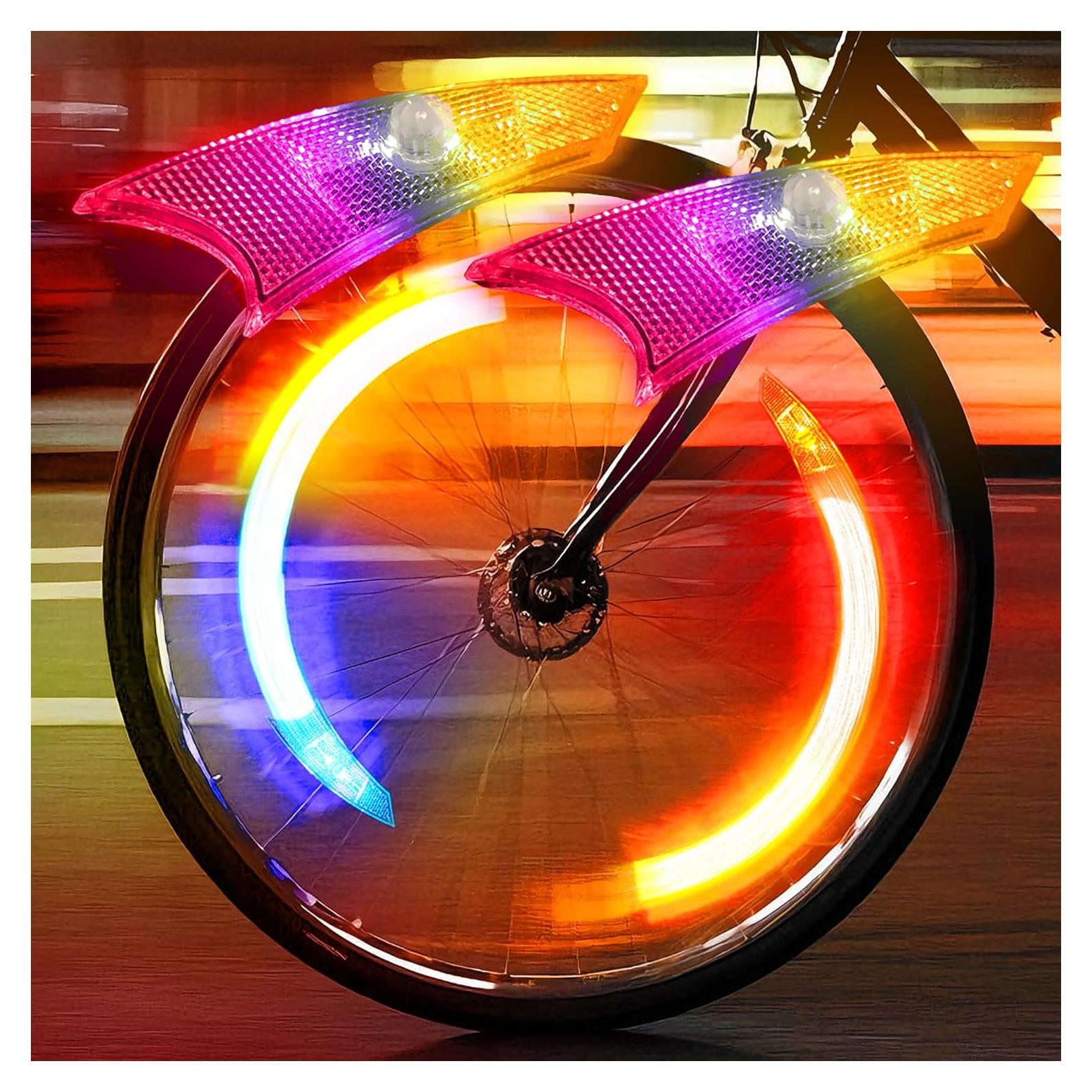 Luces de Rueda de Bicicleta LOODIKA - 2 Pack LED Impermeables
