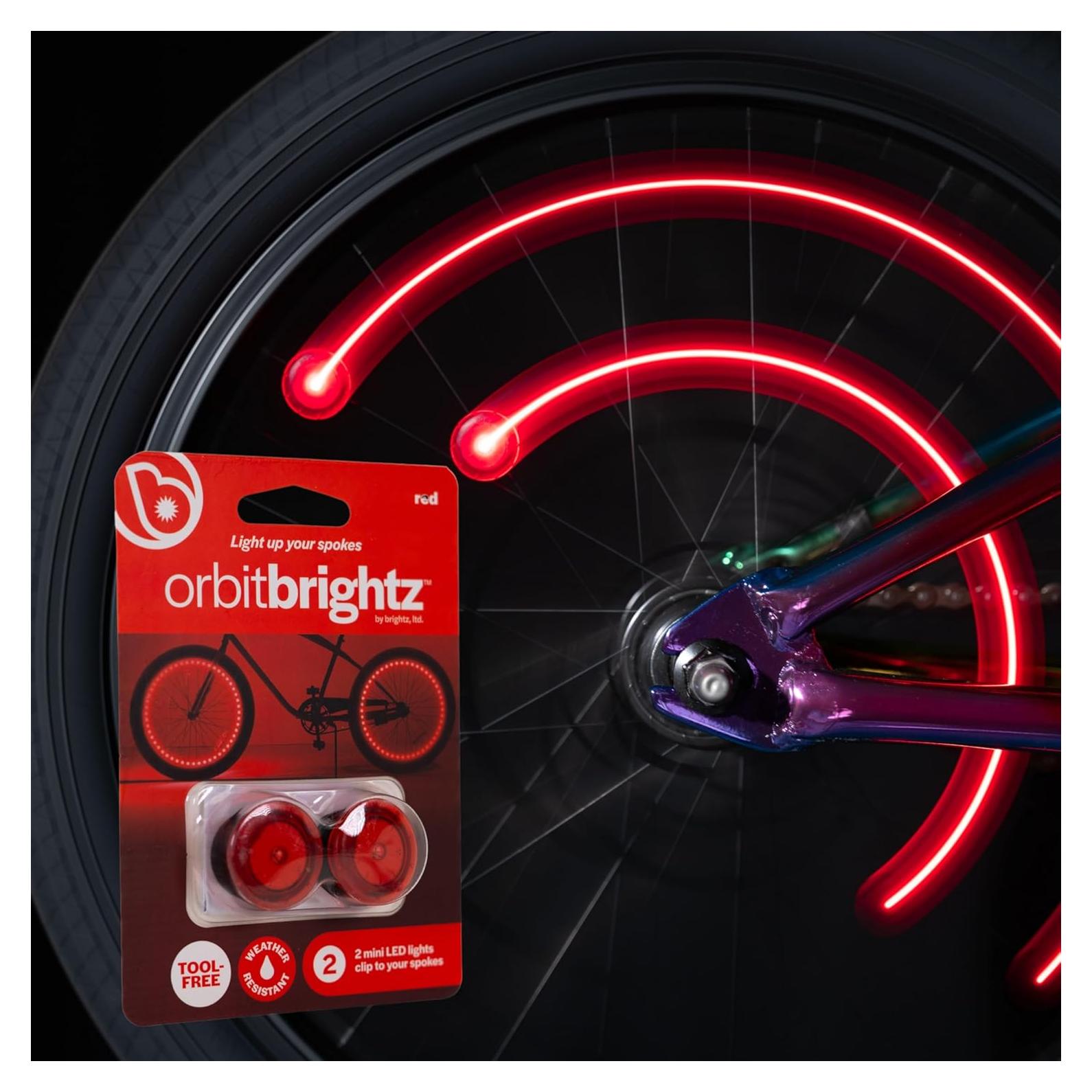 Luces LED para Radios de Bicicleta Brightz Orbit - Rojo