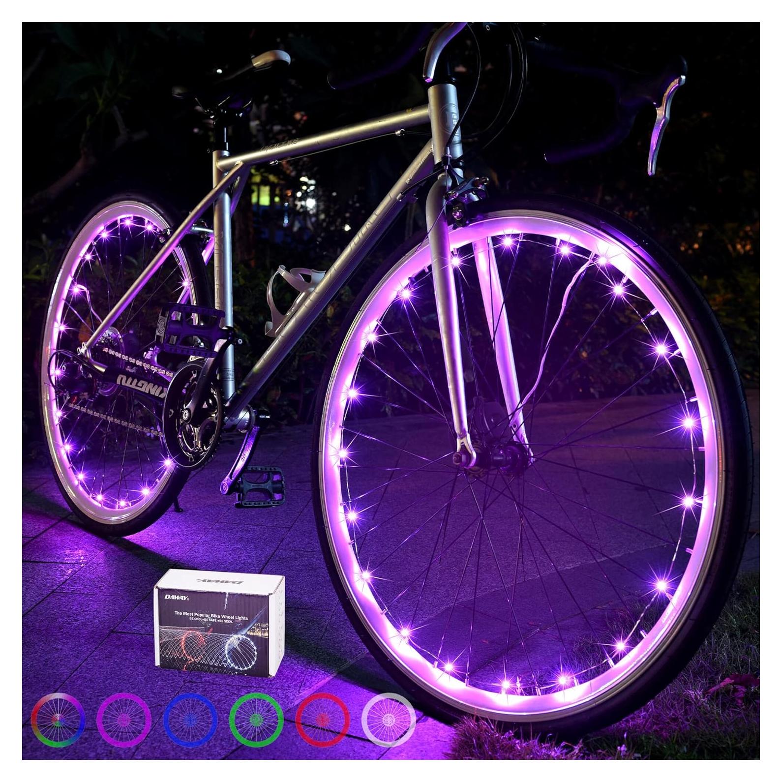 Luces LED para Ruedas de Bicicleta DAWAY A01 - Impermeables
