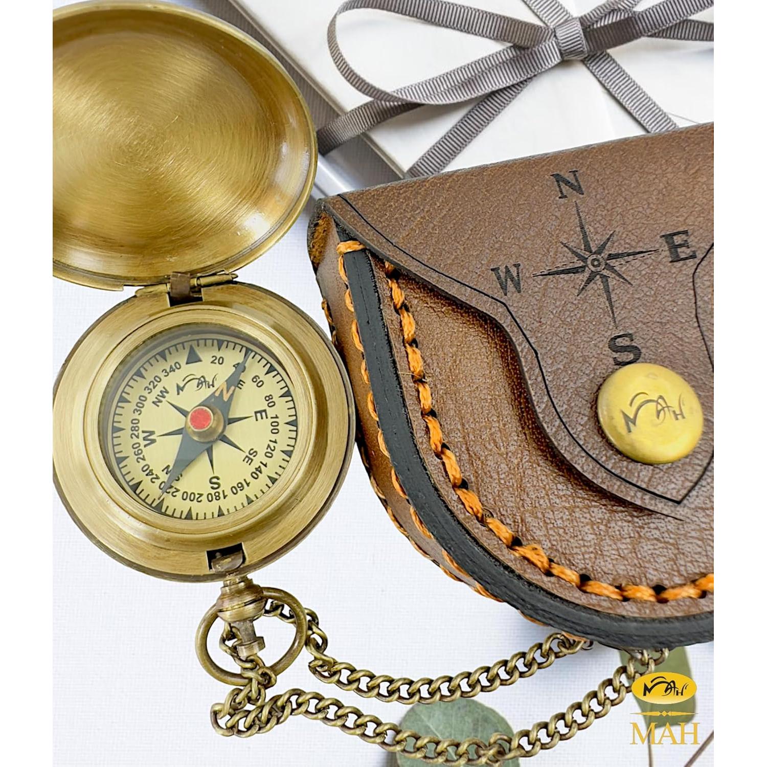 Brújula de Navegación Deportiva MAH de Latón Personalizada