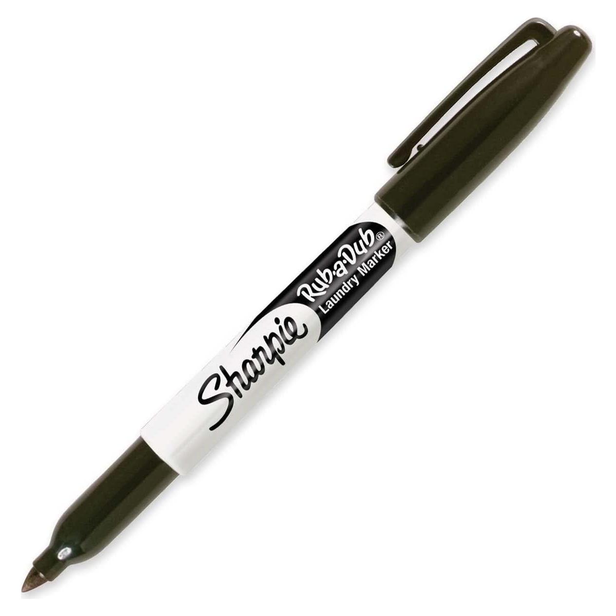Marcador Permanente para Ropa Sharpie Rub-A-Dub Negro Fino
