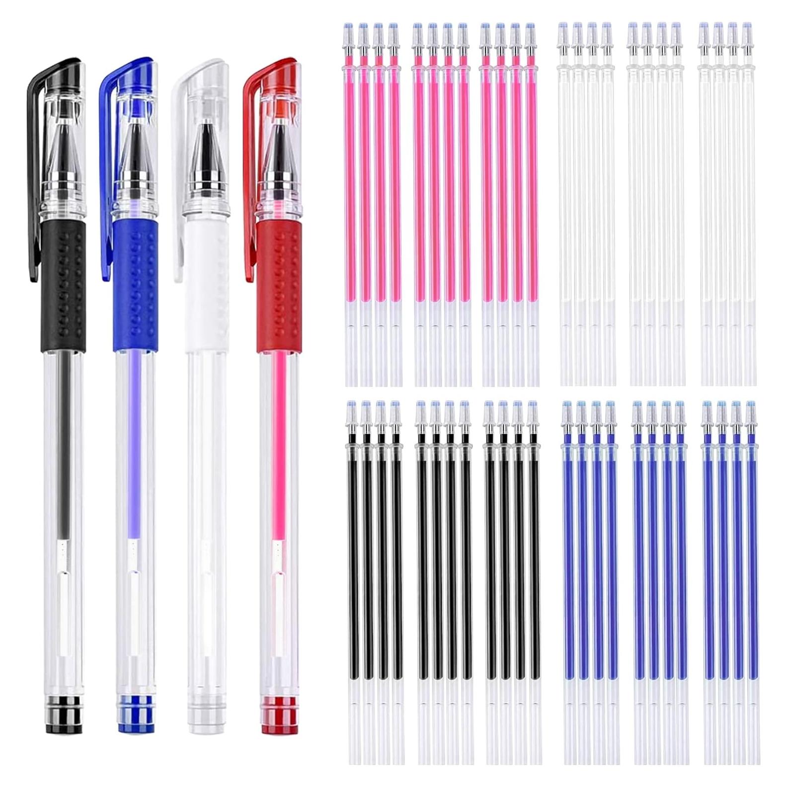 Bolígrafos Borrables por Calor JANYUN 4 Piezas con 28 Recargas