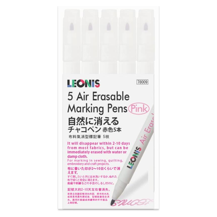 Bolígrafo de Tinta Desaparecedora LEONIS 5 Unidades Rosa