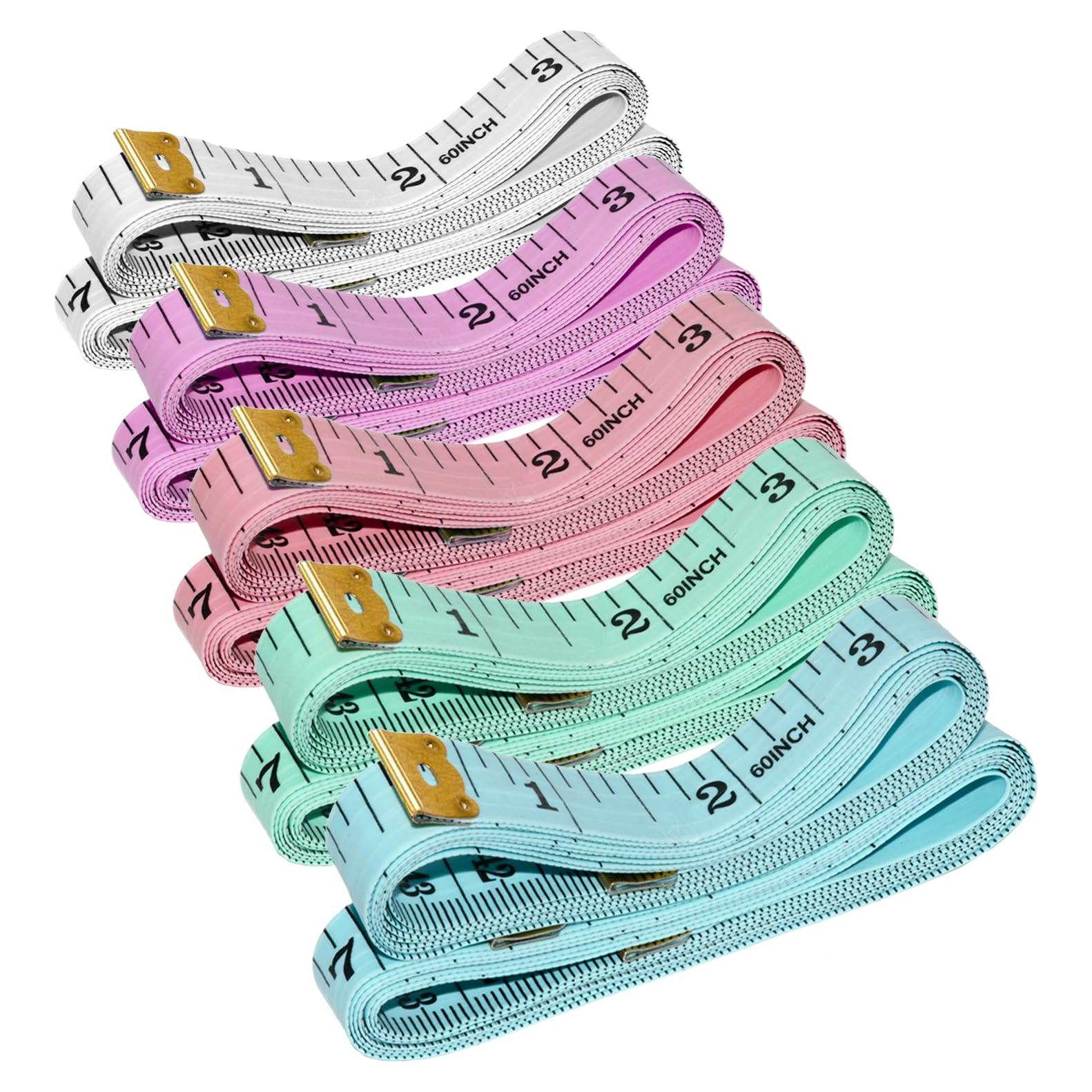 Paquete de 10 cintas métricas suaves Yssmjd 150 cm para costura