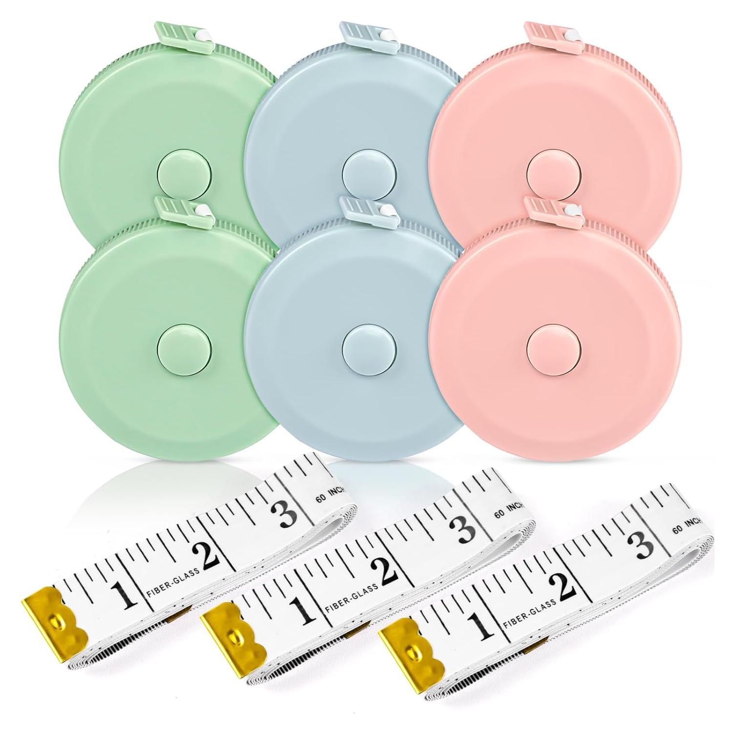 6 Paquetes Cinta Métrica Retráctil Zivcaer 150 cm Doble Cara