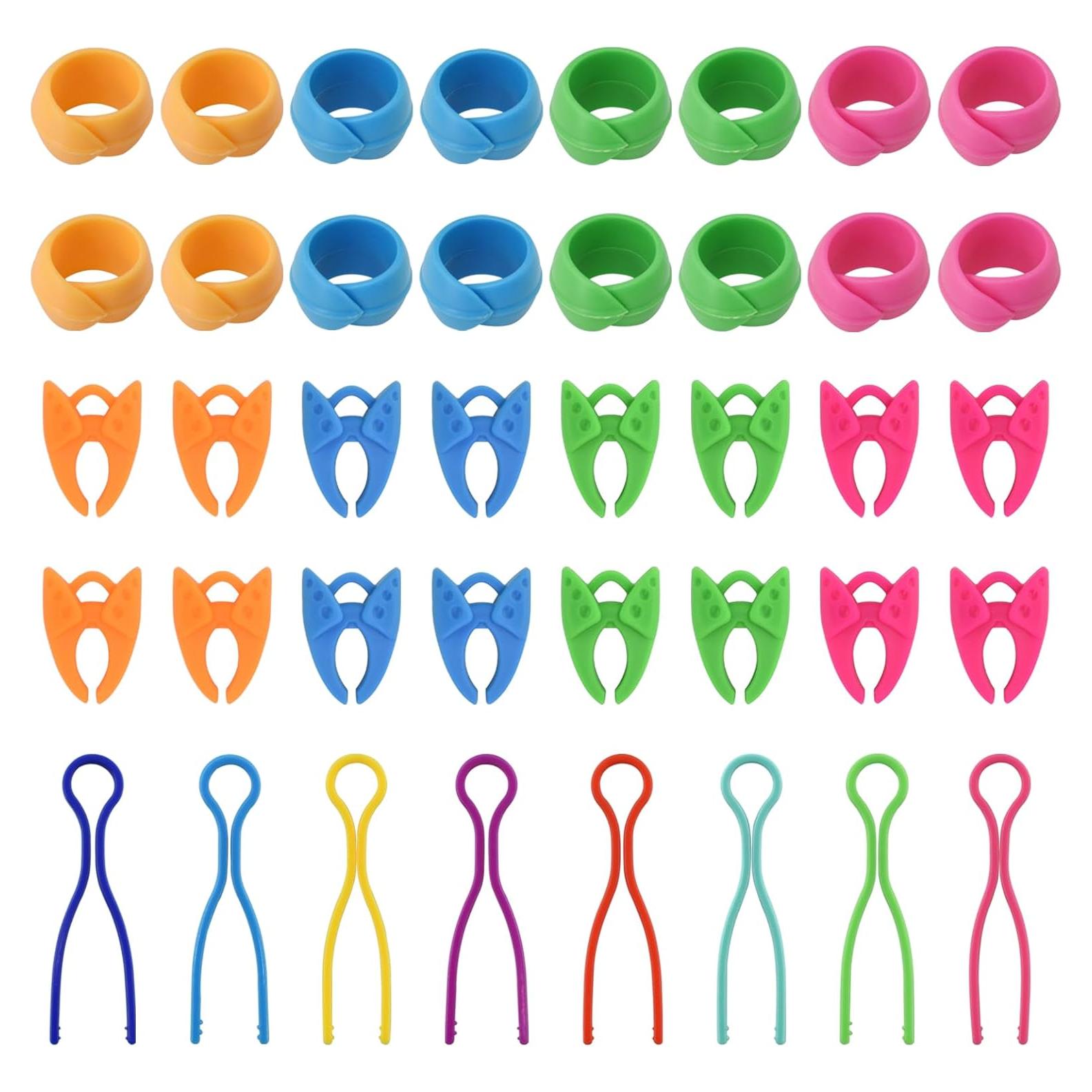 40 Sujetadores de Hilo de Bobina BDS-HOME - Silicona y Plástico