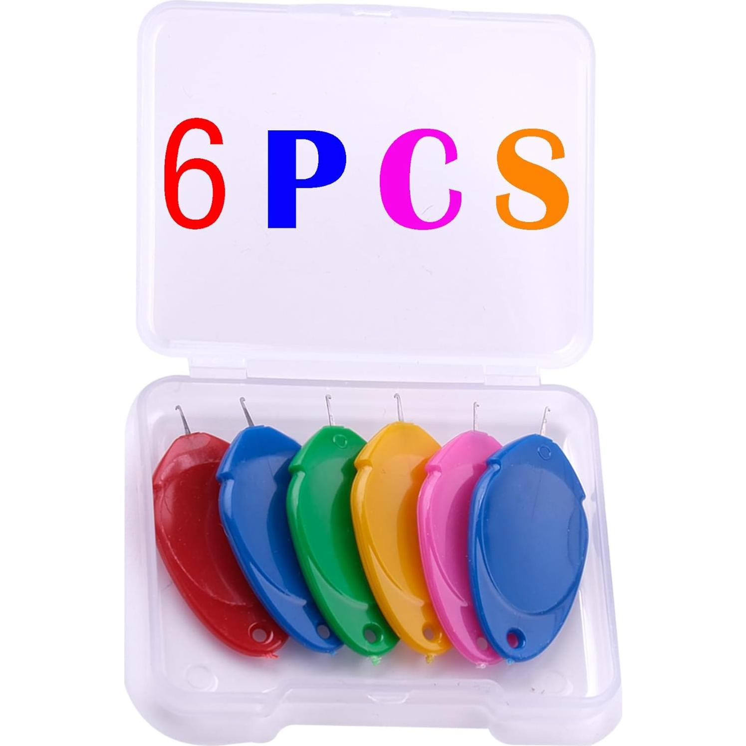 Enhebrador de Agujas Meegy - 6 Piezas Coloridas con Caja