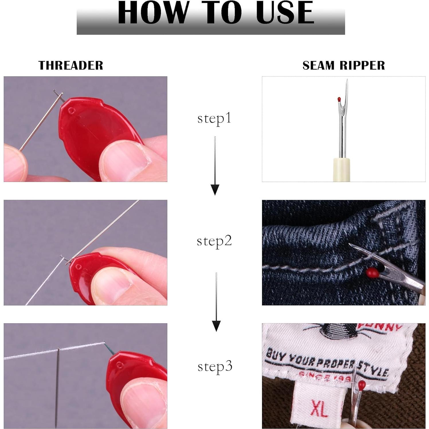 Enhebrador de Agujas Meegy - 6 Piezas Coloridas con Caja