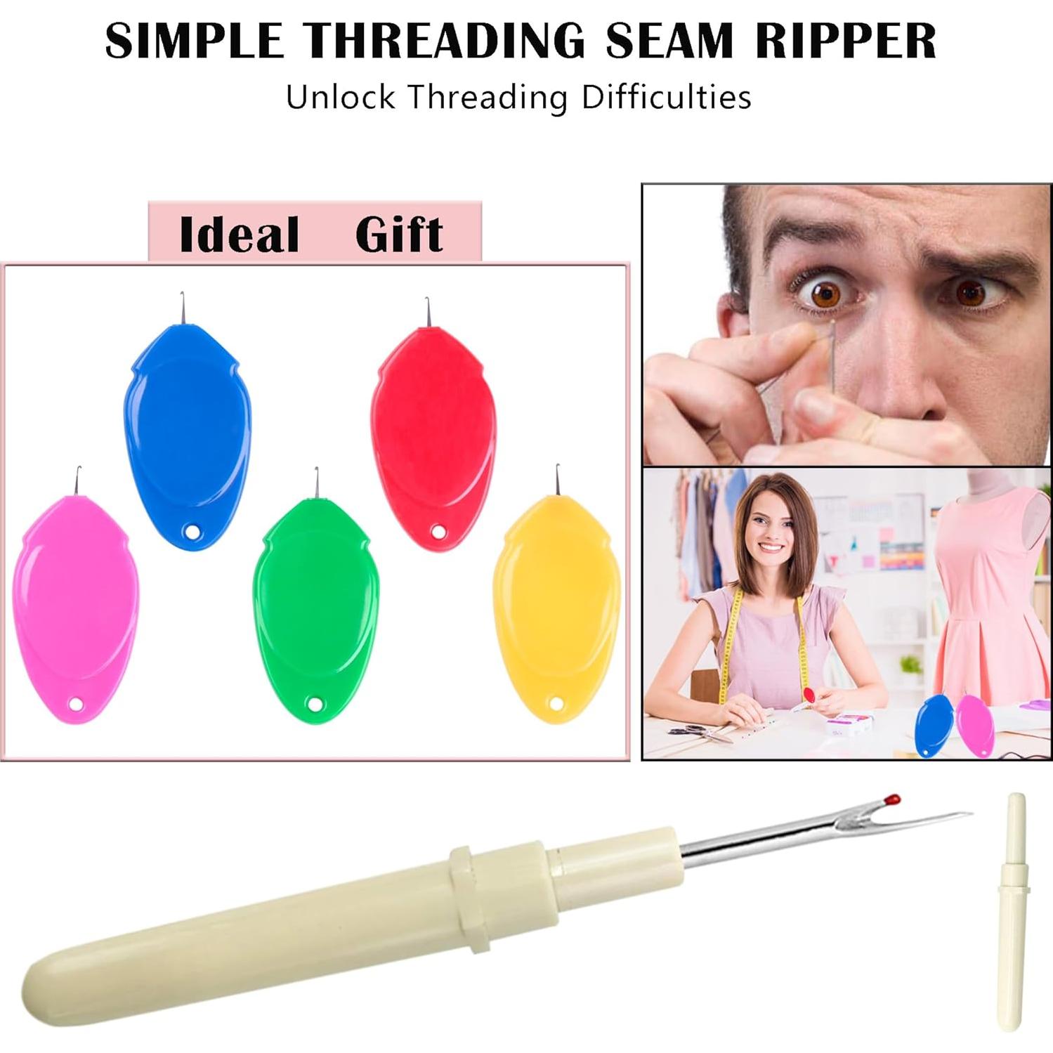 Enhebrador de Agujas Meegy - 6 Piezas Coloridas con Caja