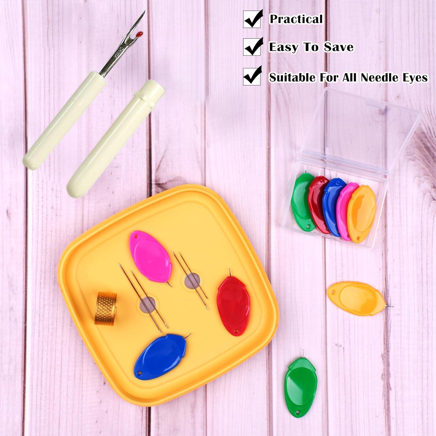 Enhebrador de Agujas Meegy - 6 Piezas Coloridas con Caja