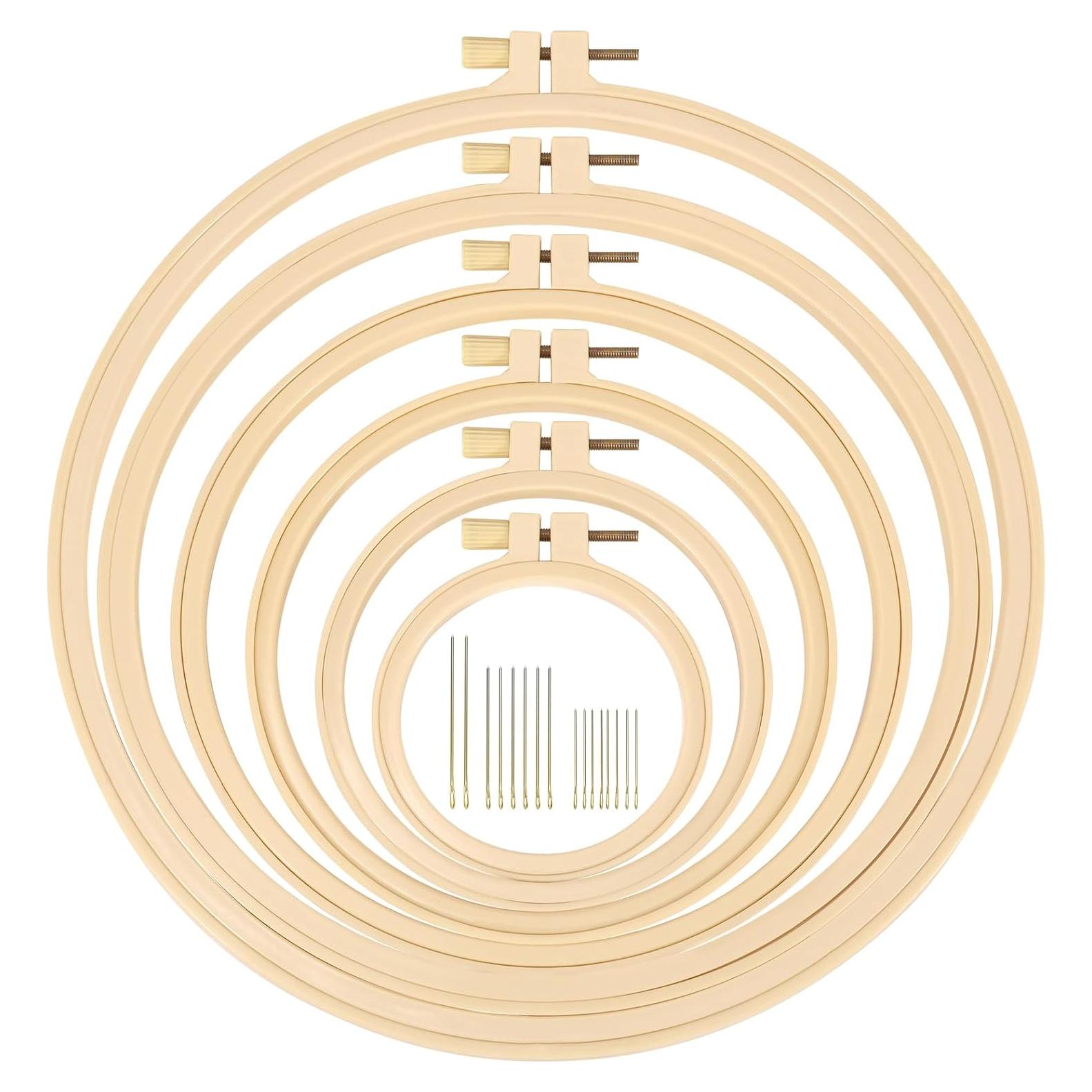 Caydo Juego de Aros de Bordado 6 Piezas 9.2 a 27.1 cm