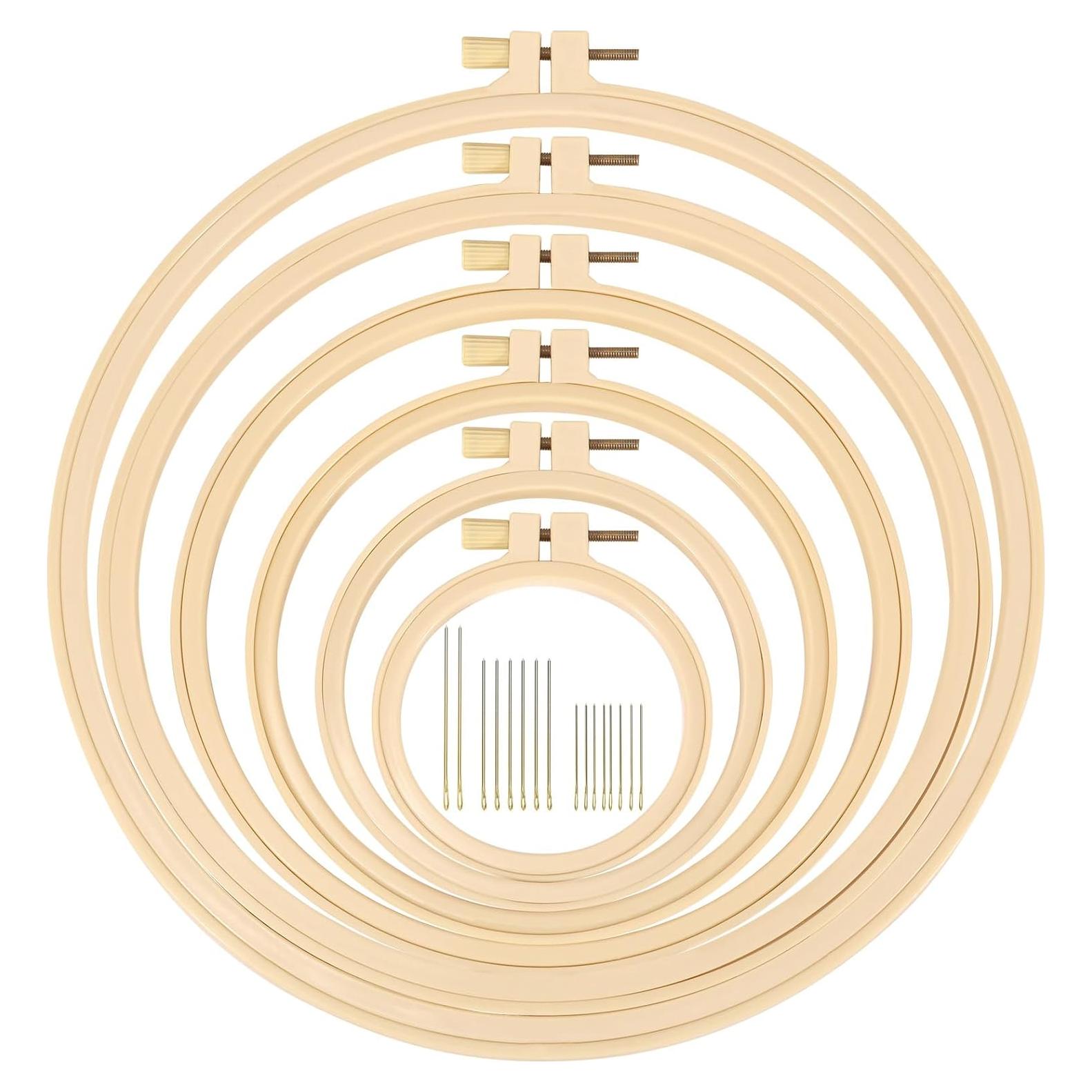 Aros de Bordado Redondos XEmbro 6 Piezas 9.2 a 27.1 cm