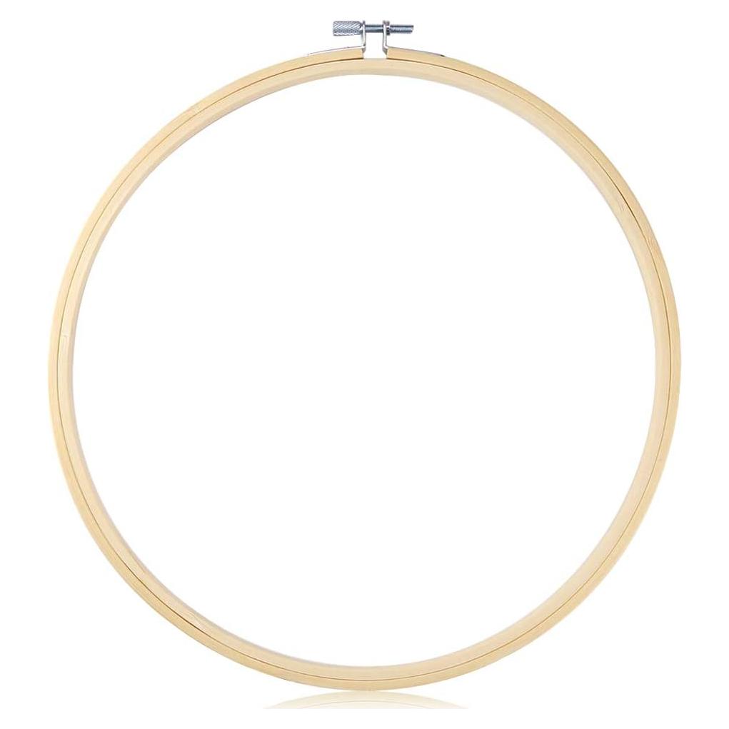 Aro de Bordado Caydo 30.48 cm Madera Natural para Manualidades