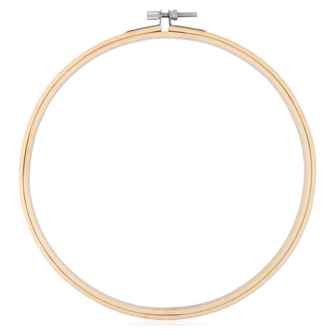 Aro de Bordado KISSBUTY 20 cm de Bambú Natural para Manualidades