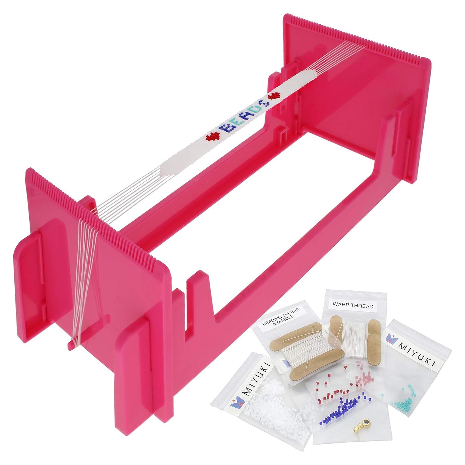 Kit de Telar de Cuentas LoomEEZ The Beadsmith - Ajustable, 3 Longitudes