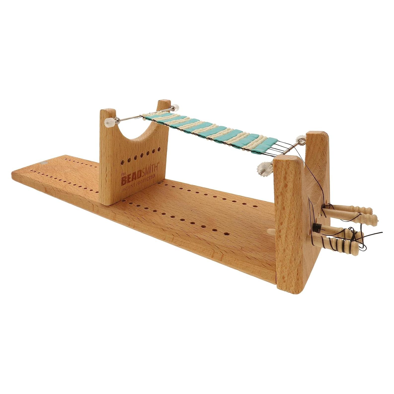 Telar de cuentas Little Ricky The Beadsmith de madera 23.5 cm
